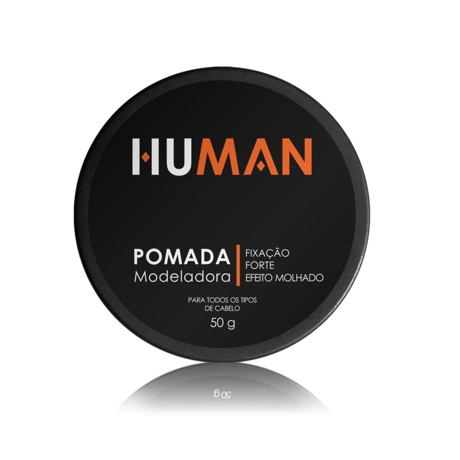 Pomada Modeladora Para Cabelo Forte Efeito Molhado Human - 50gr