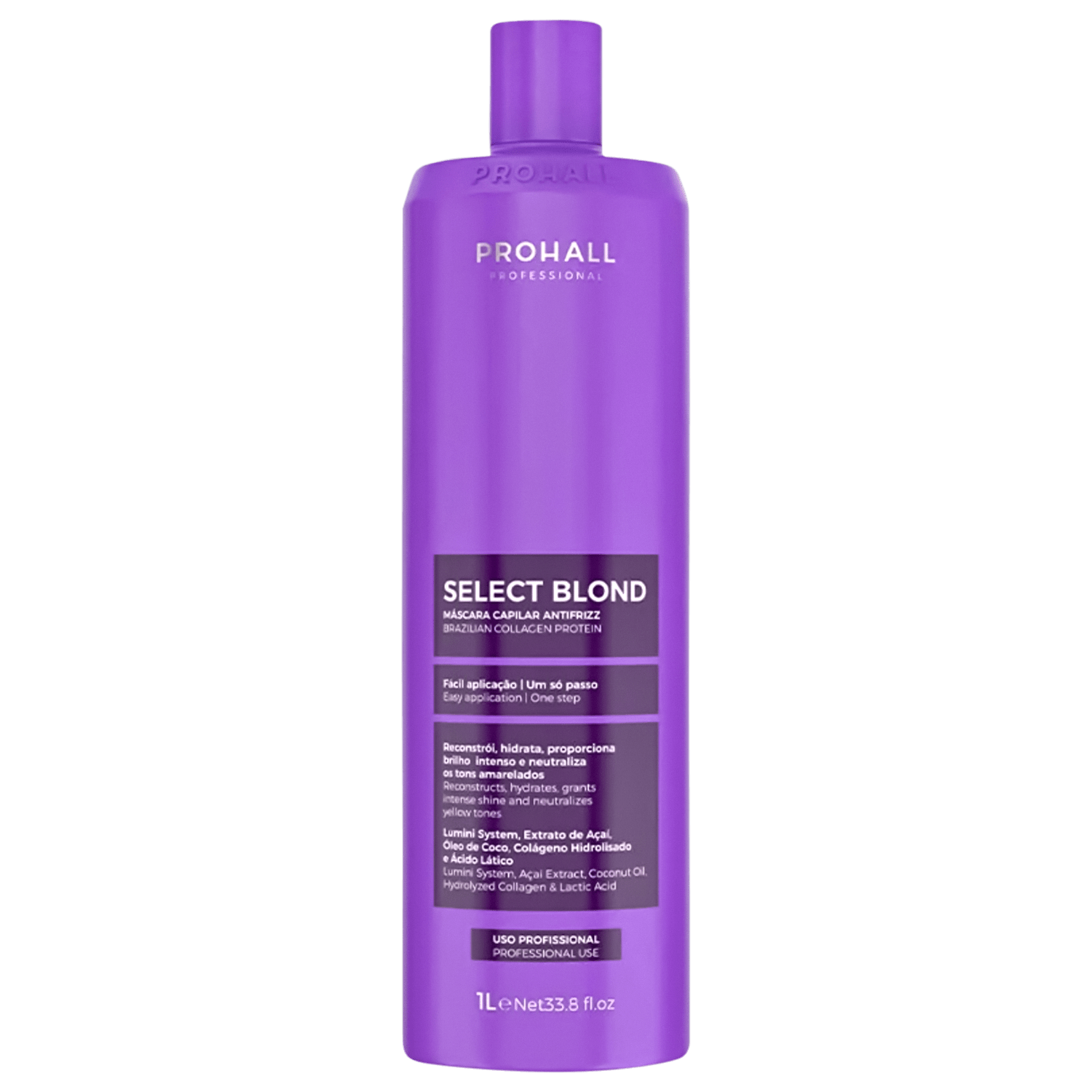 Prohall Cosmetic Select Blond Realinhamento Térmico - Máscara de Tratamento 1L