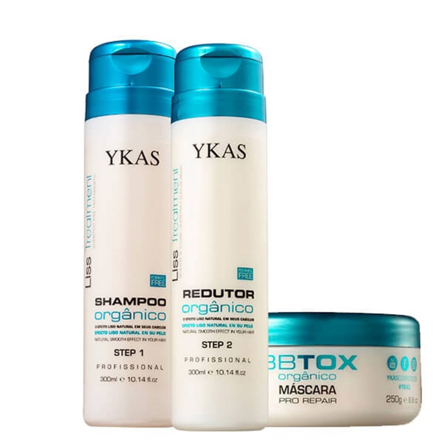 Kit YKAS Orgânico Formol Free (3 Produtos)