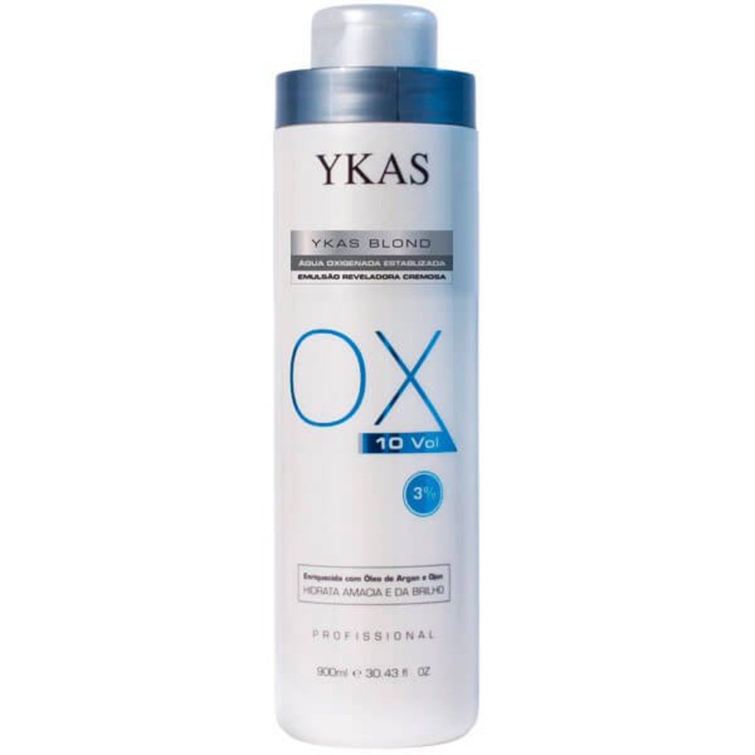 YKAS Blond OX 3% - Emulsão Reveladora 10 Volumes 900ml