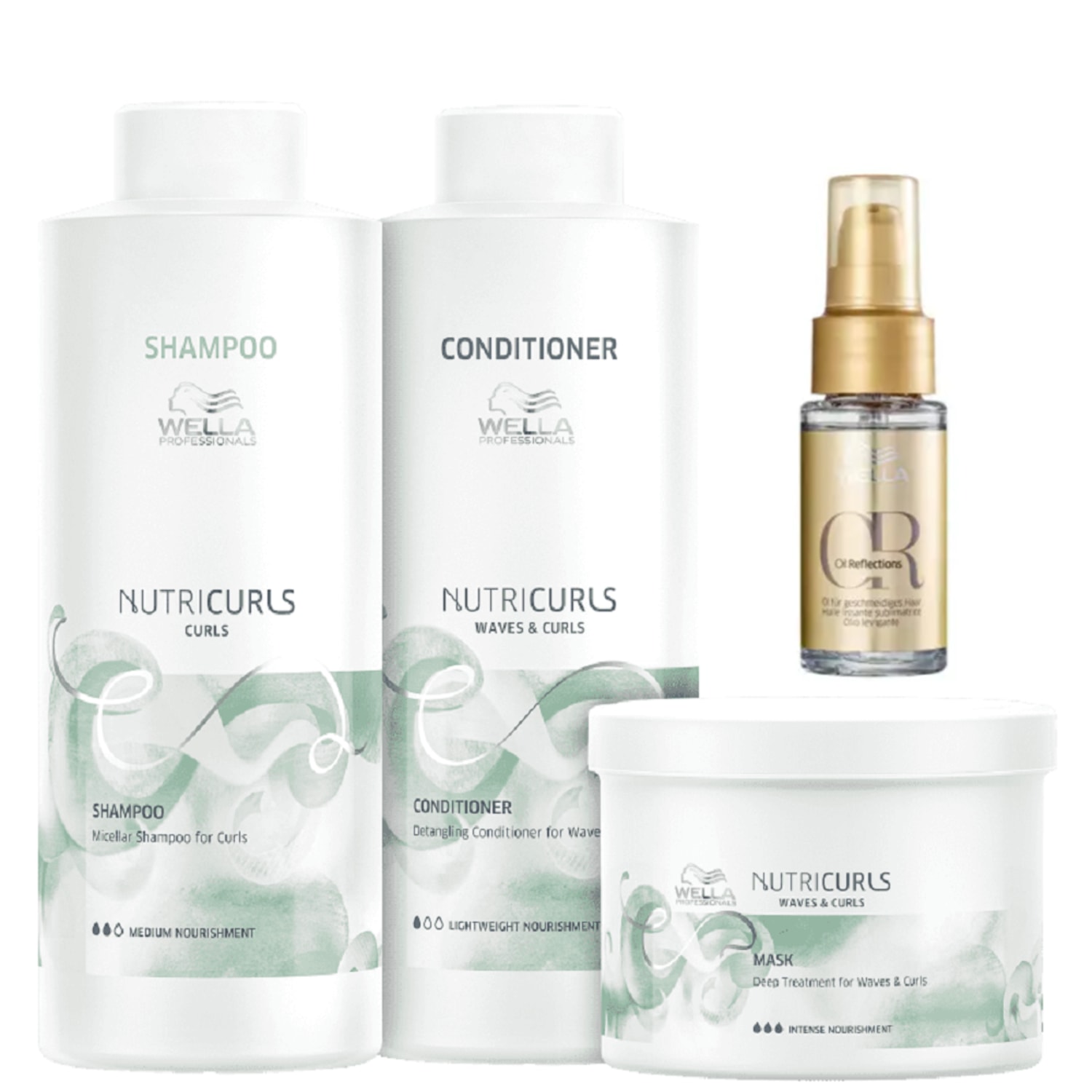 Kit Wella Professionals Nutricurls Salon Quarteto (4 Produtos)