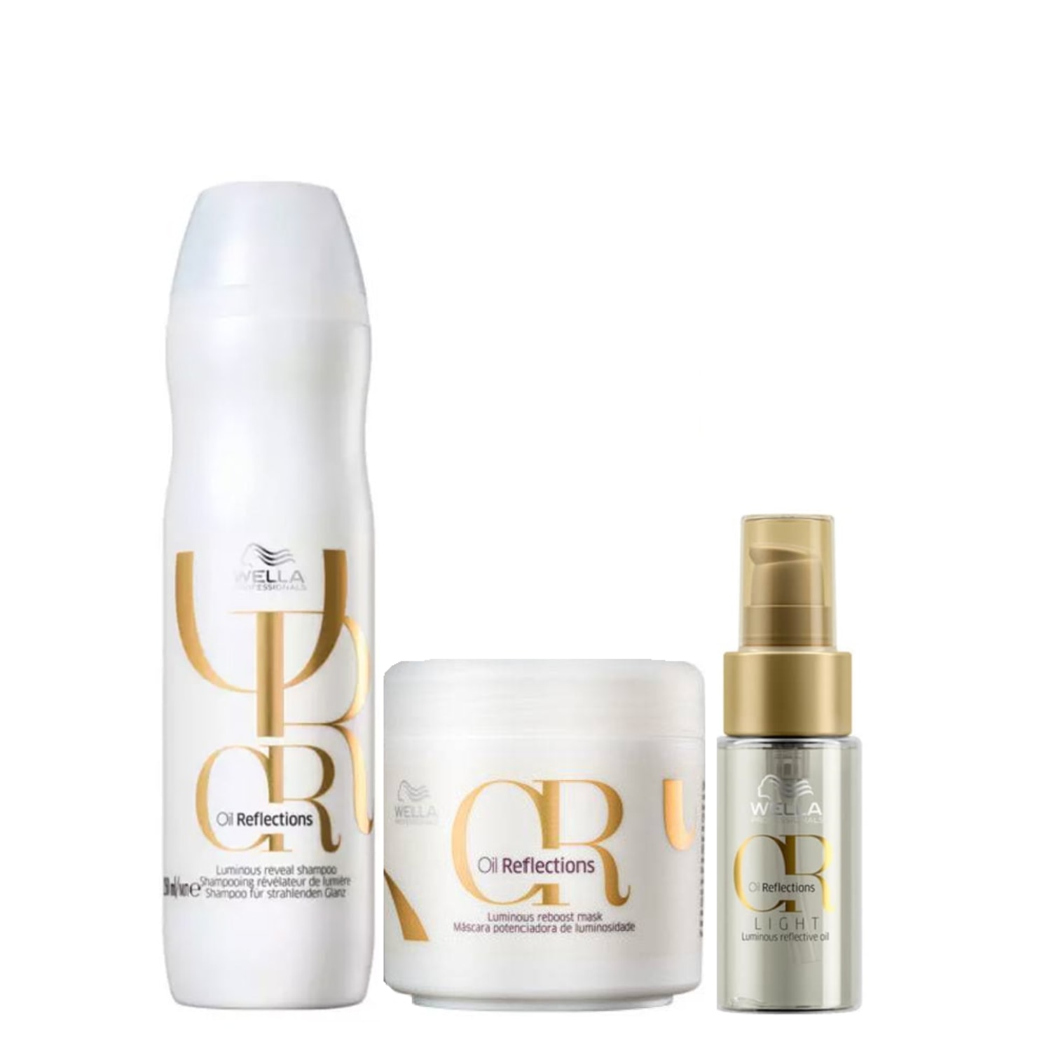 Kit Wella Professionals Oil Reflections Hair Care (3 Produtos)