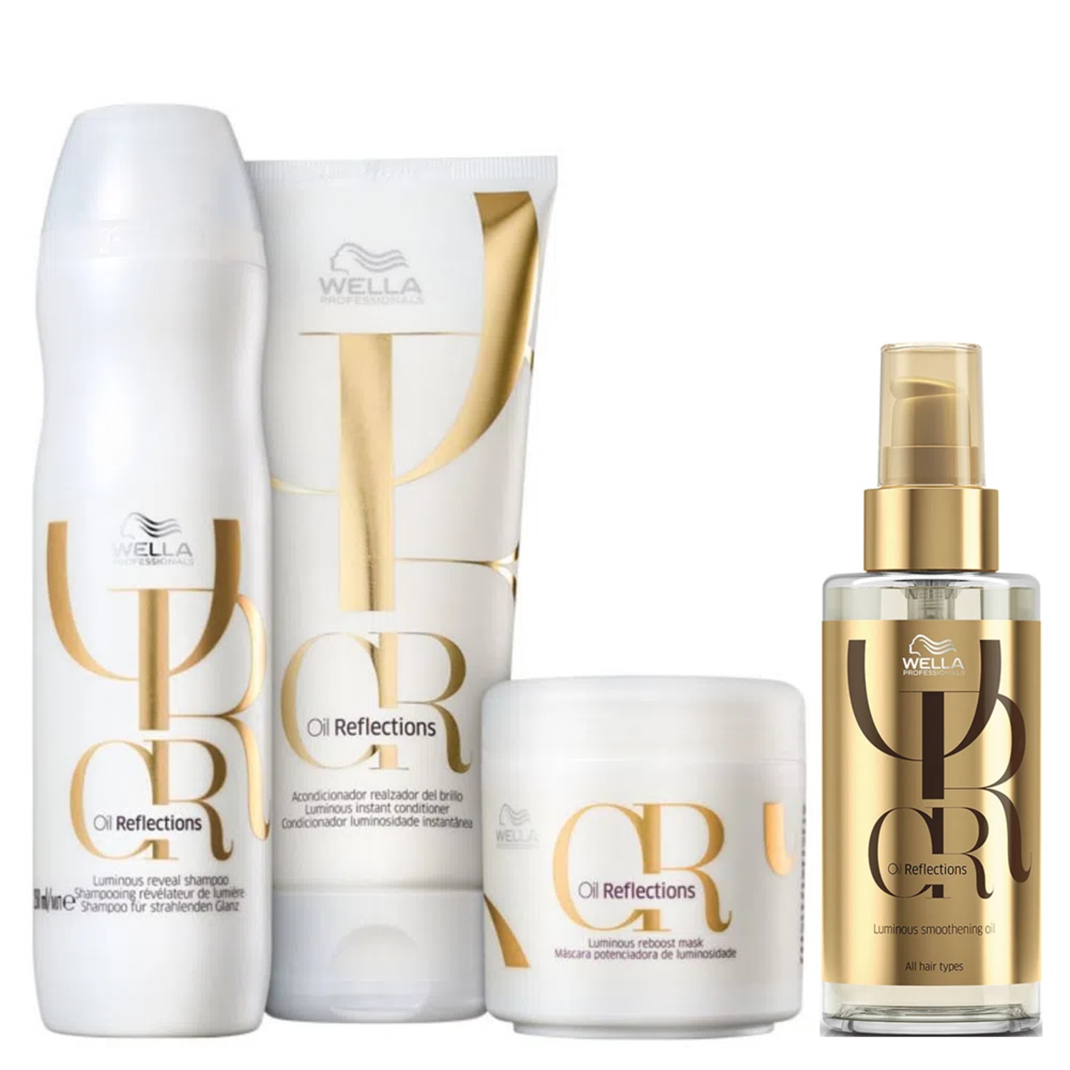 Kit Wella Professionals Oil Reflections Luminous (4 Produtos)