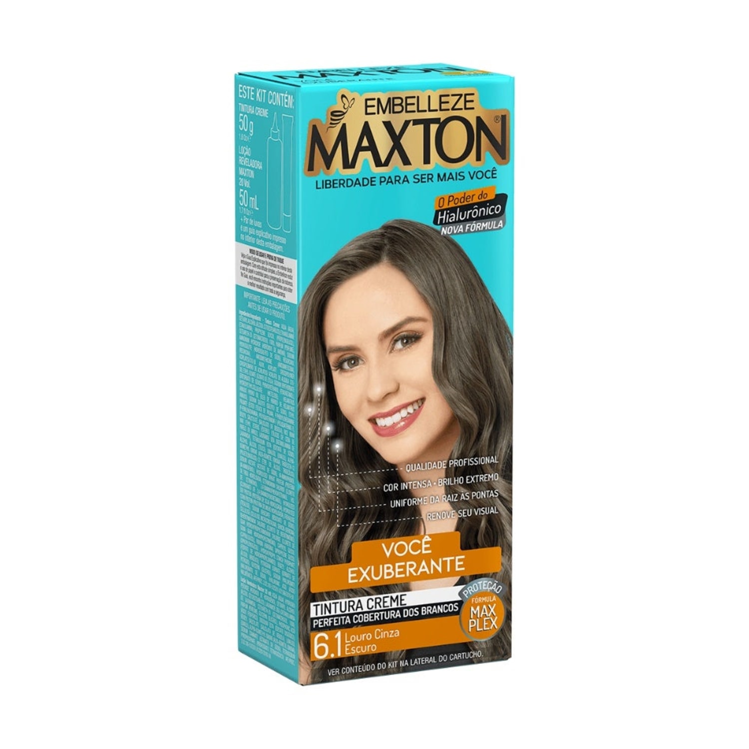 Maxton Louro Cinza Escuro 6.1 - Tintura Creme 158g