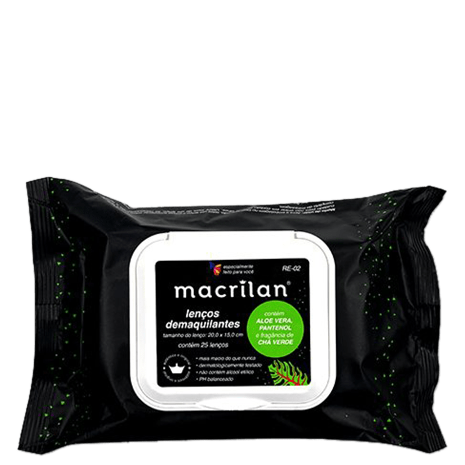 Macrilan Aloe Vera - Lenço Demaquilante (25 Unidades)