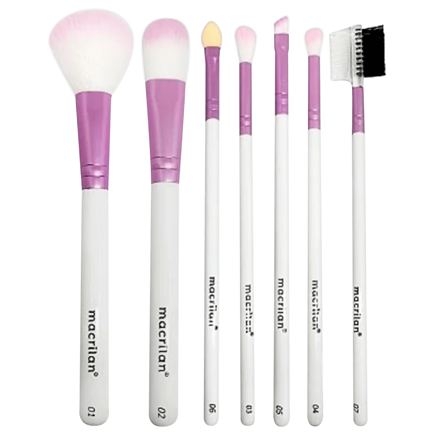 Kit Macrilan Pincéis + Porta-Pincel KP9-3R (8 Produtos)