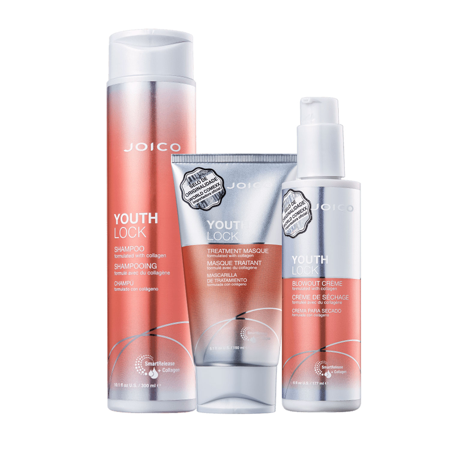Kit Joico Youthlock Collagen Hydration (3 Produtos)