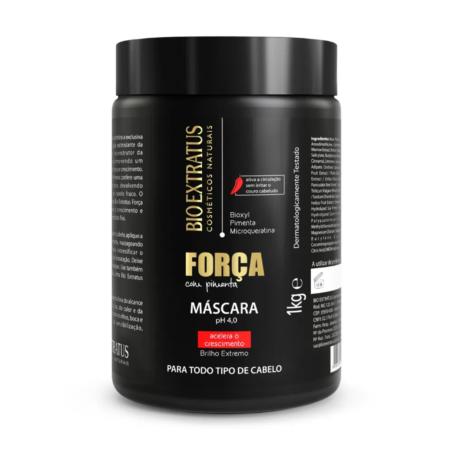 Bio Extratus Força com Pimenta - Máscara Capilar 1kg