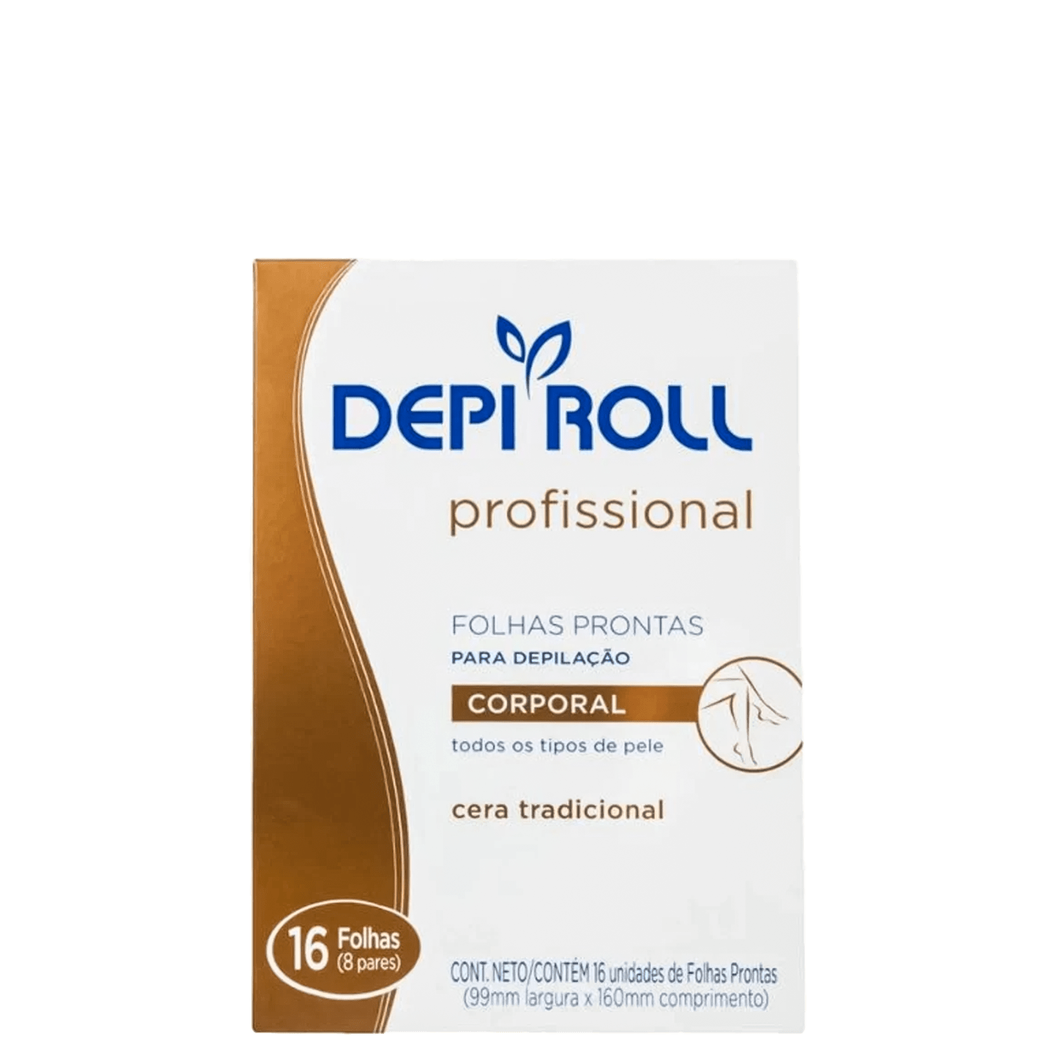 Depi Roll Tradicional - Folha Depilatória Corporal (16 Unidades)