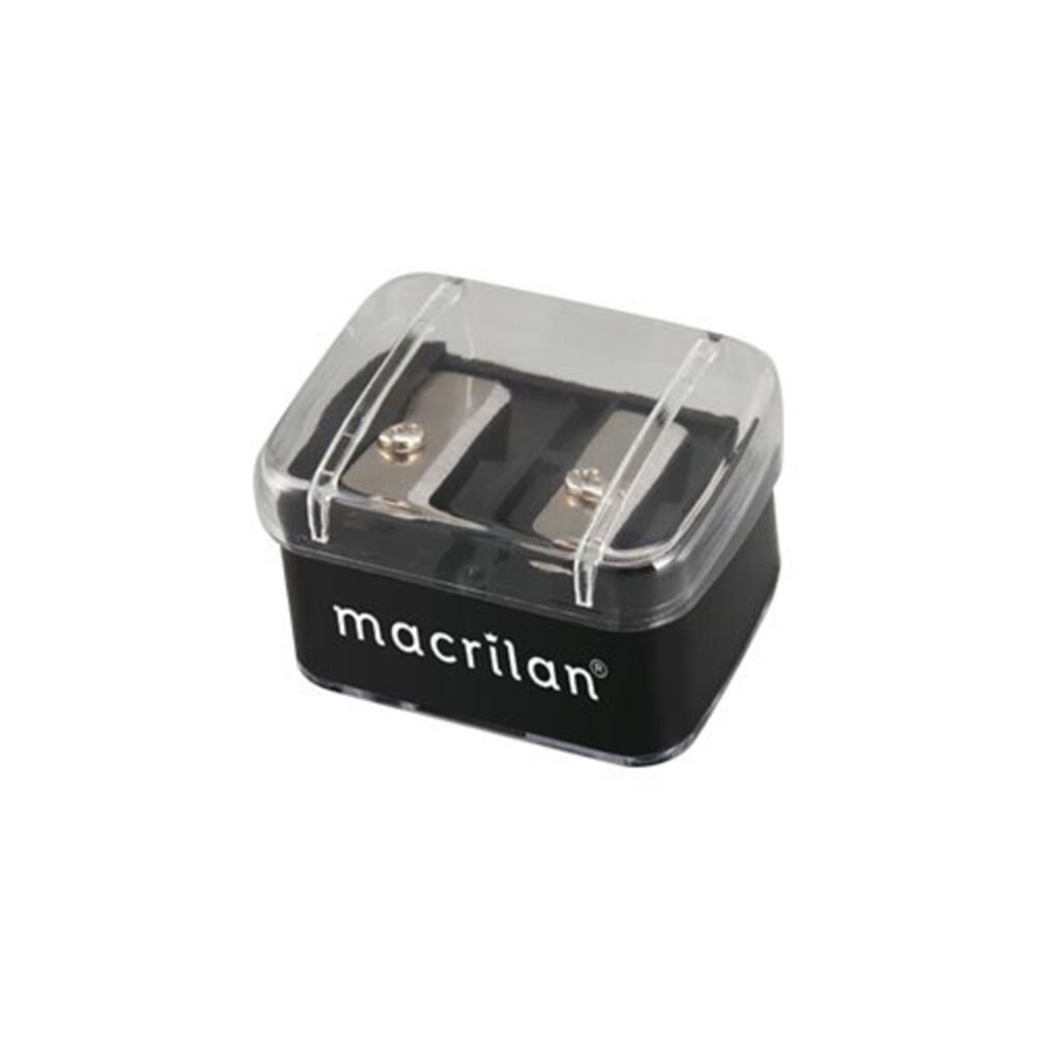 Macrilan Make Up AP-01 - Apontador Duplo para Lápis de Maquiagem