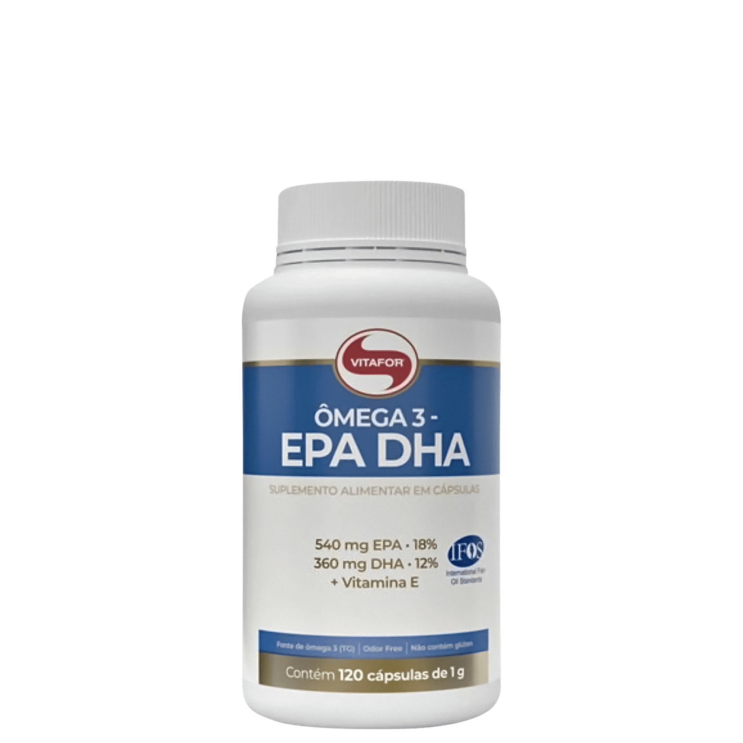 Vitafor Ômega 3 EPA DHA - Suplemento Alimentar (120 Cápsulas)