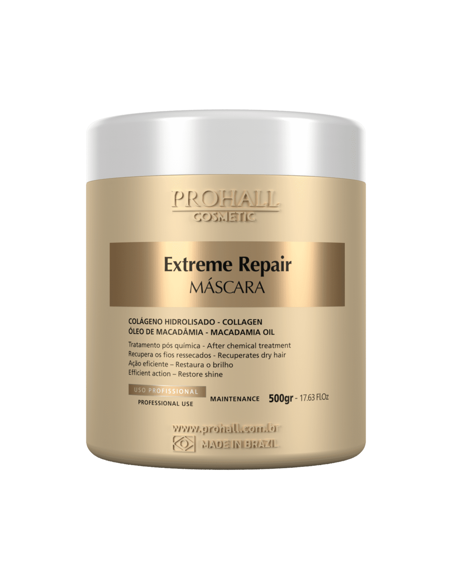 Prohall Cosmetic Extreme Repair - Máscara Capilar 500g