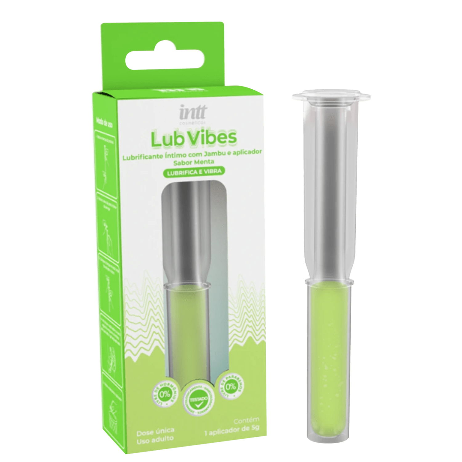 Intt Lub Viber Sabor Menta - Lubrificante Íntimo 5g