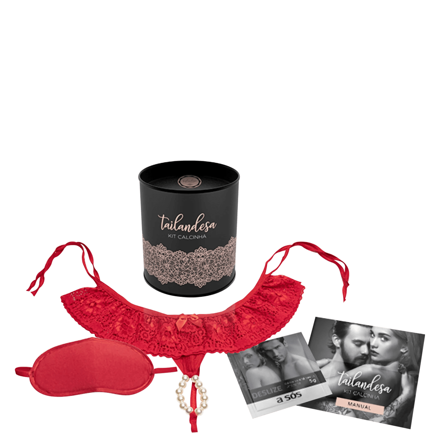 Kit A Sós Calcinha Tailandesa Vermelho (3 Produtos)
