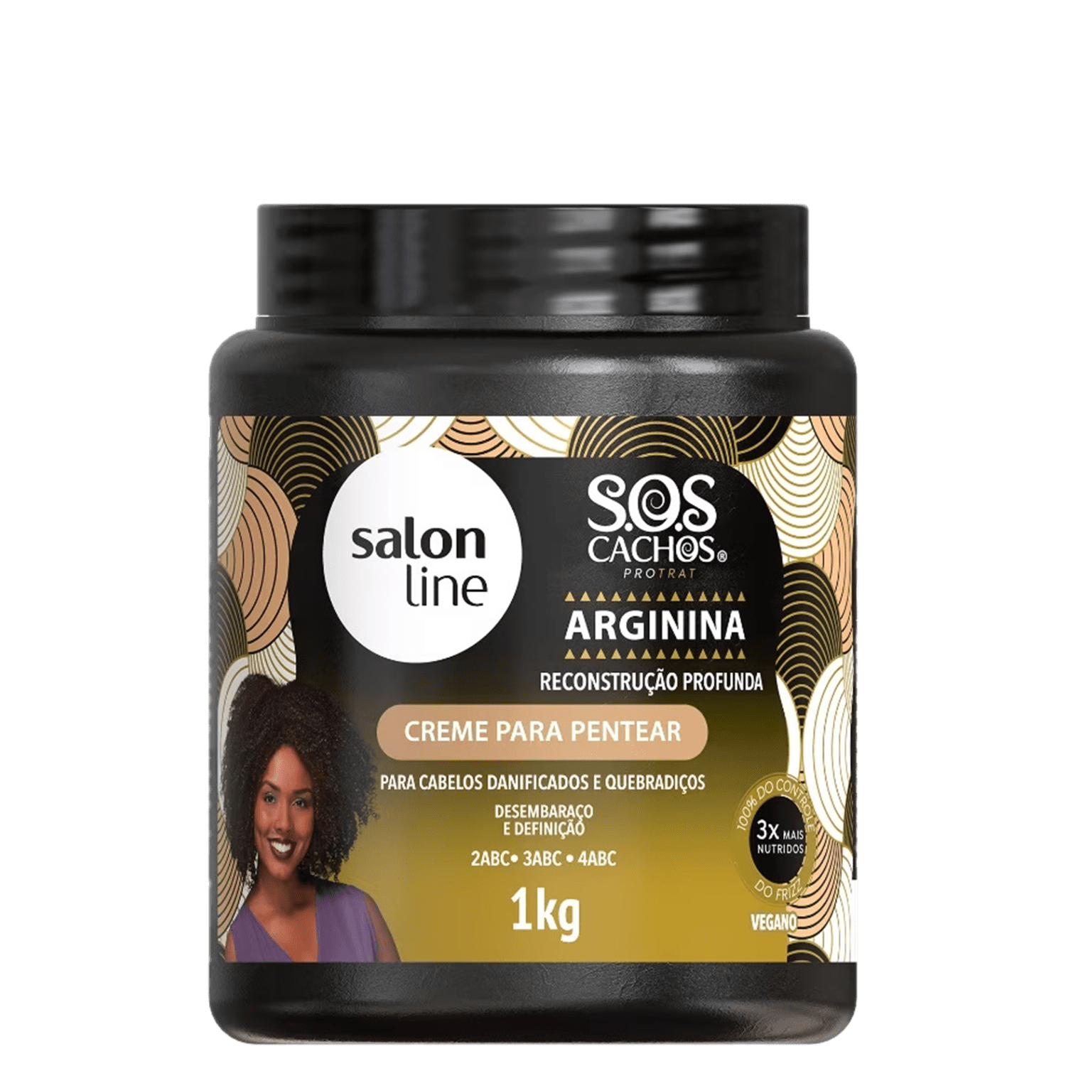 Salon Line S.O.S Cachos Arginina - Creme de Pentear 1kg