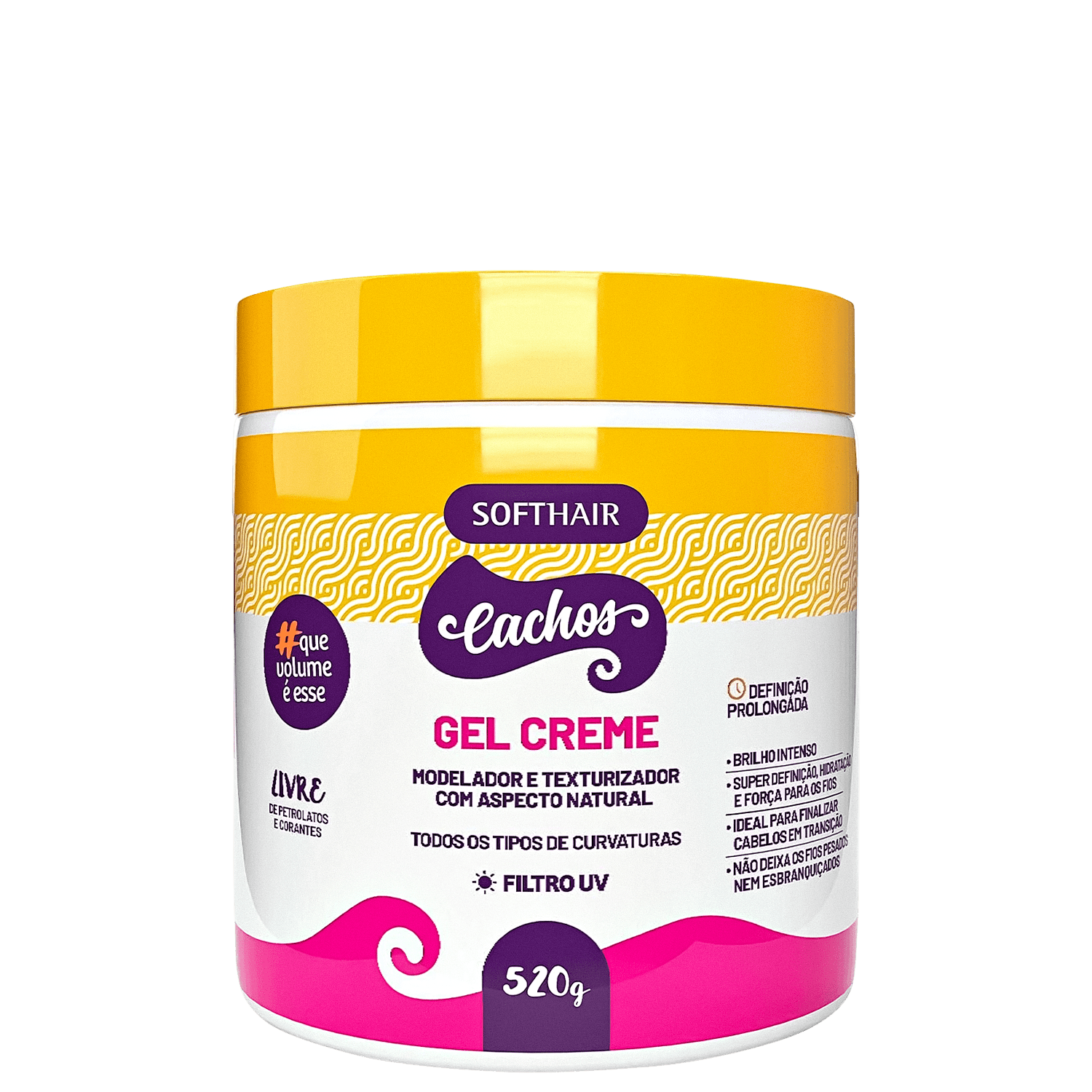 Soft Hair Cachos - Gel Creme Modelador 520g