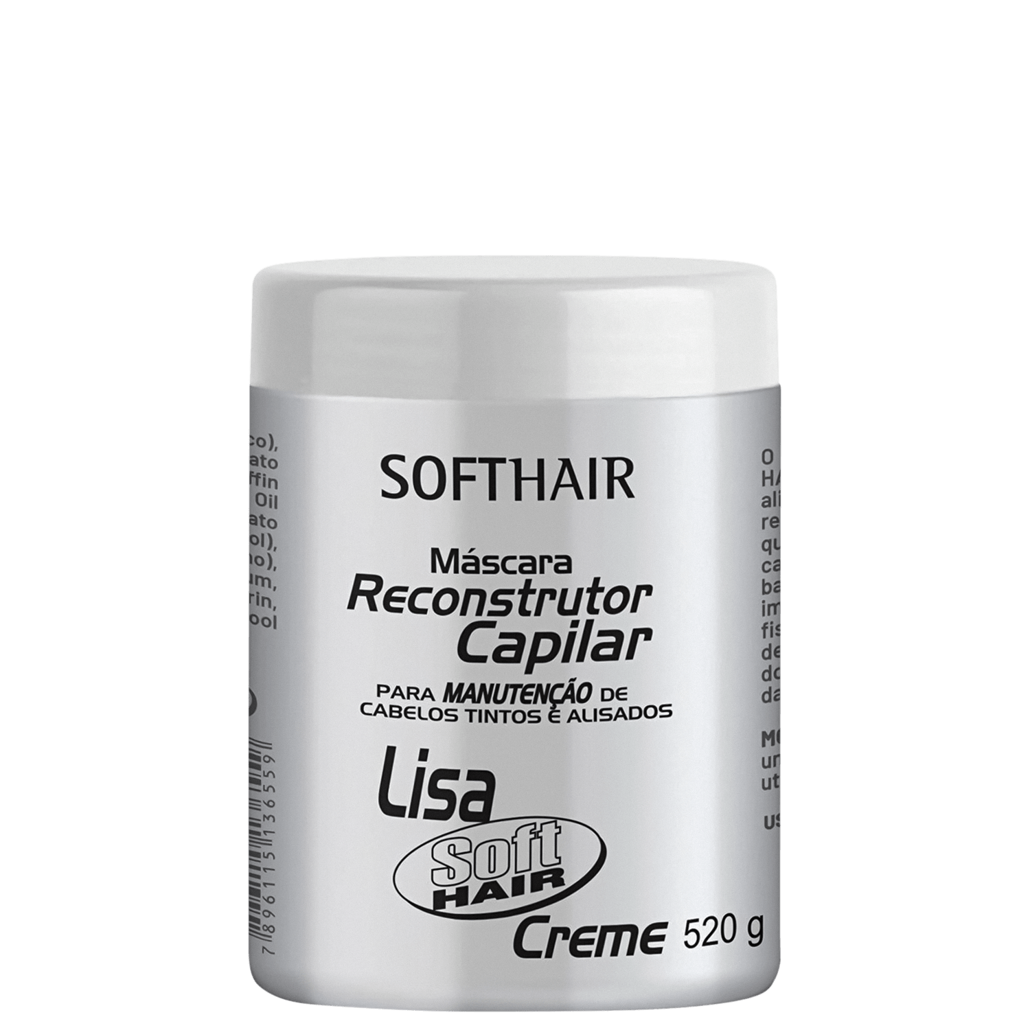 Soft Hair Lisa Creme - Máscara Reconstrutora 520g