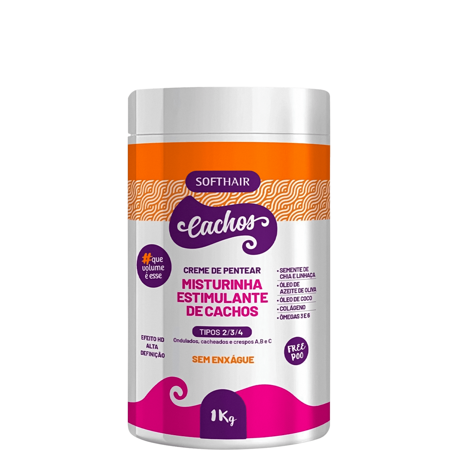 Soft Hair Cachos Misturinha Estimulante de Cachos - Creme de Pentear 1Kg