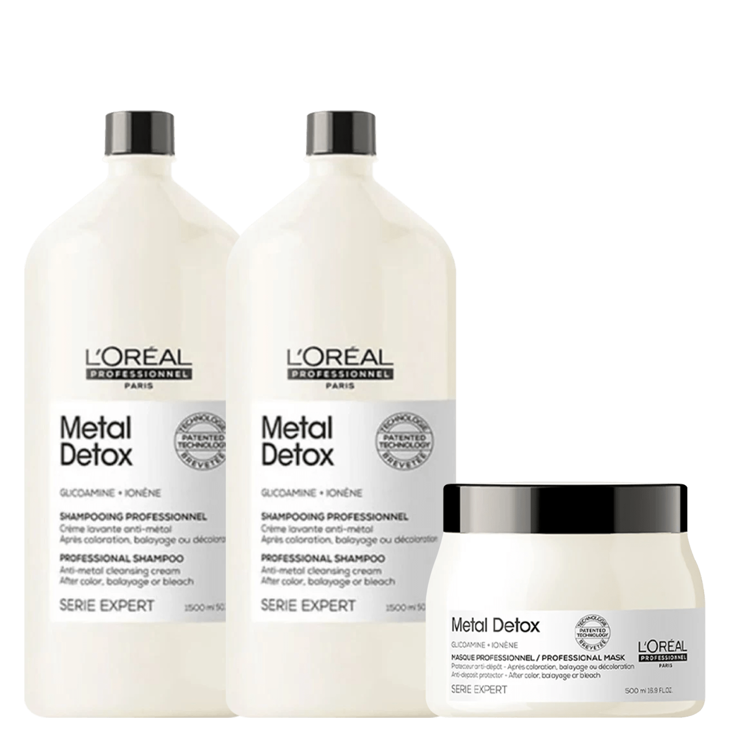 Kit L'Oréal Professionnel Metal Detox Salon (3 Produtos)