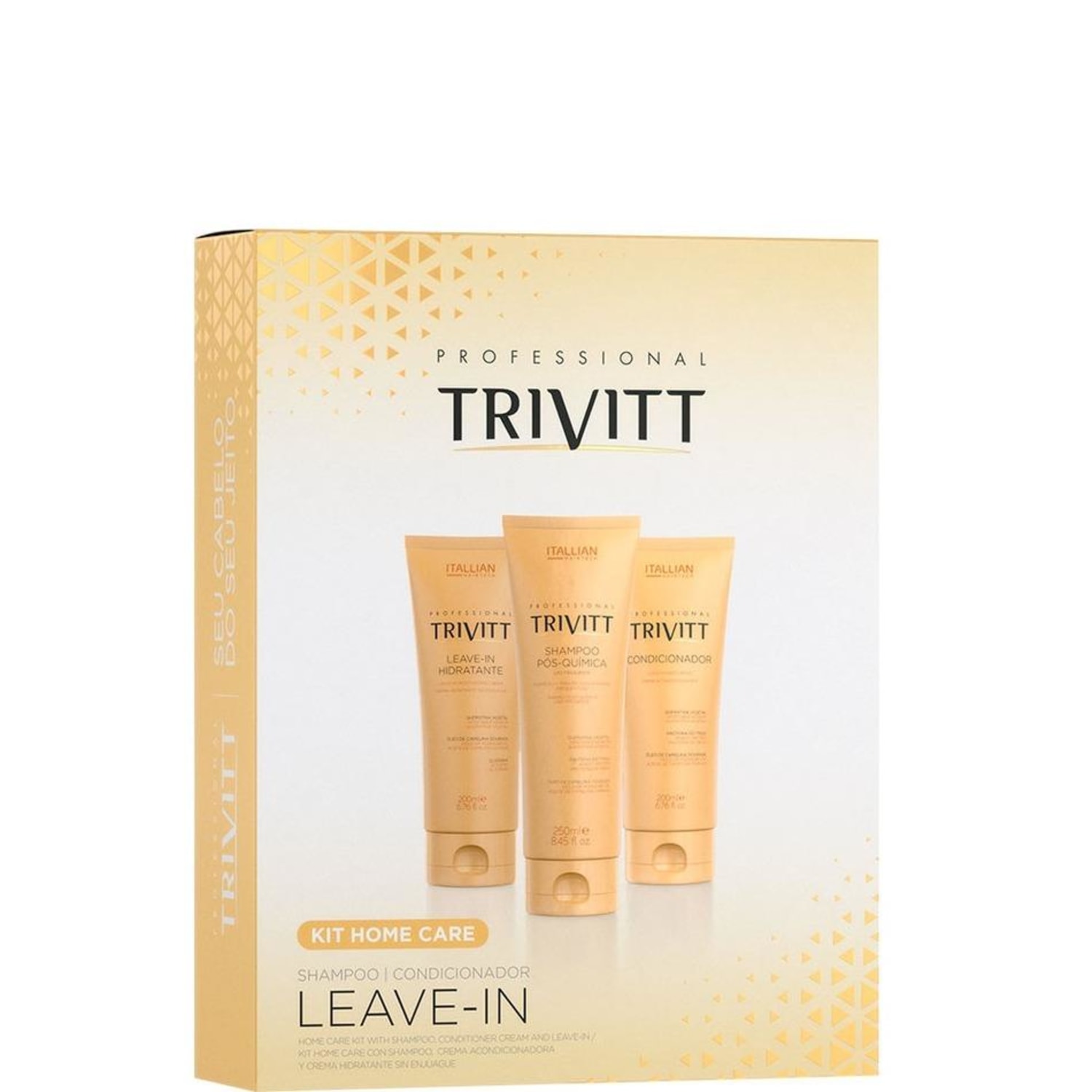 Kit Itallian Hairtech Trivitt Home Care (3 Produtos)