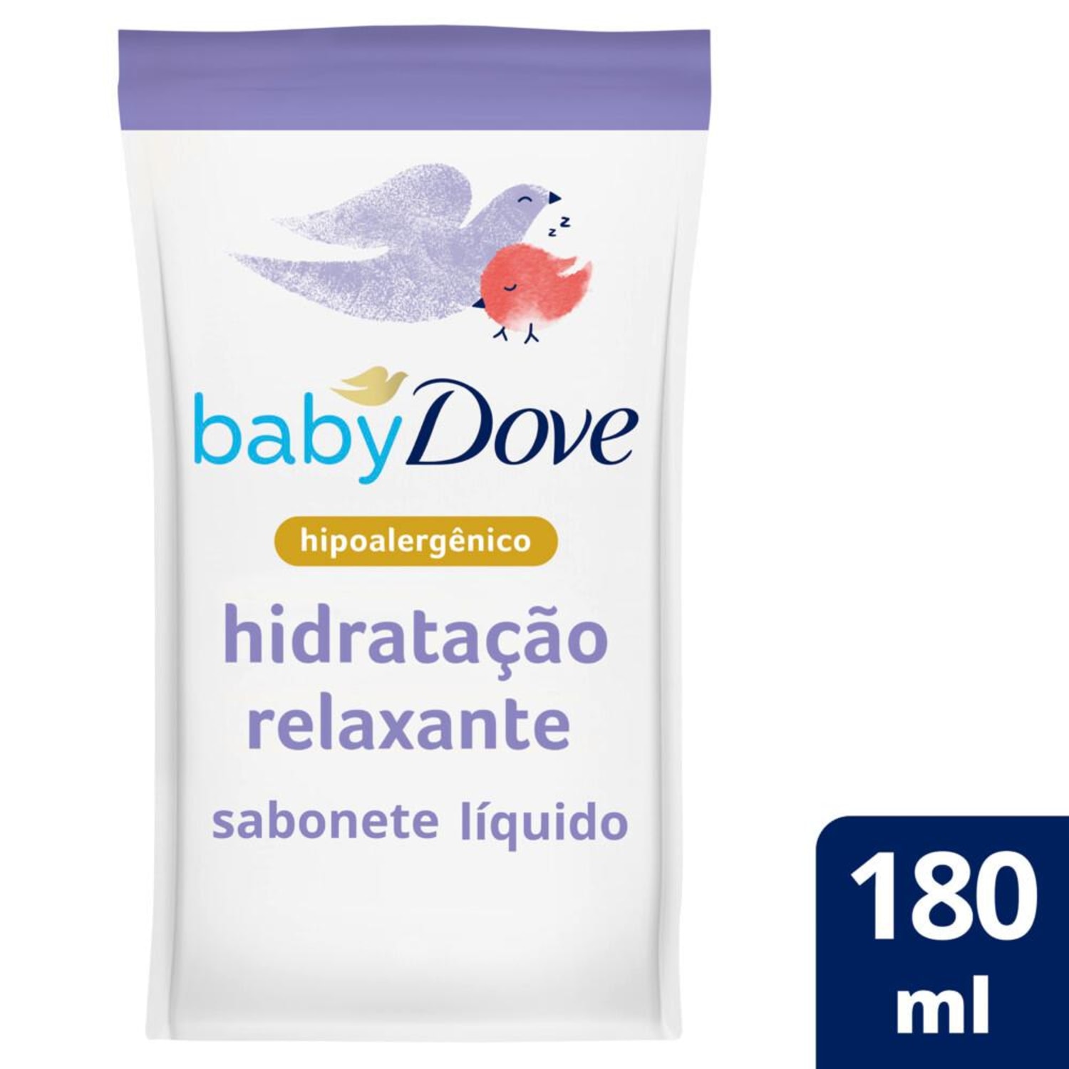 Dove Baby Dove Hora de Dormir Hidratação Relaxante Refil - Sabonete Líquido Infantil 180ml