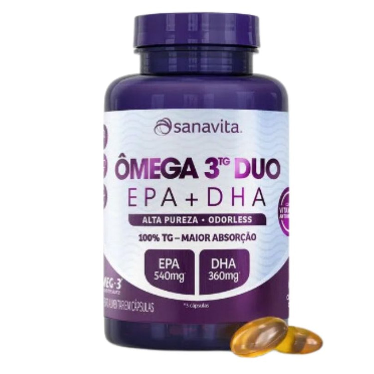 ÔMEGA 3 DUO 60CAPS SANAVITA