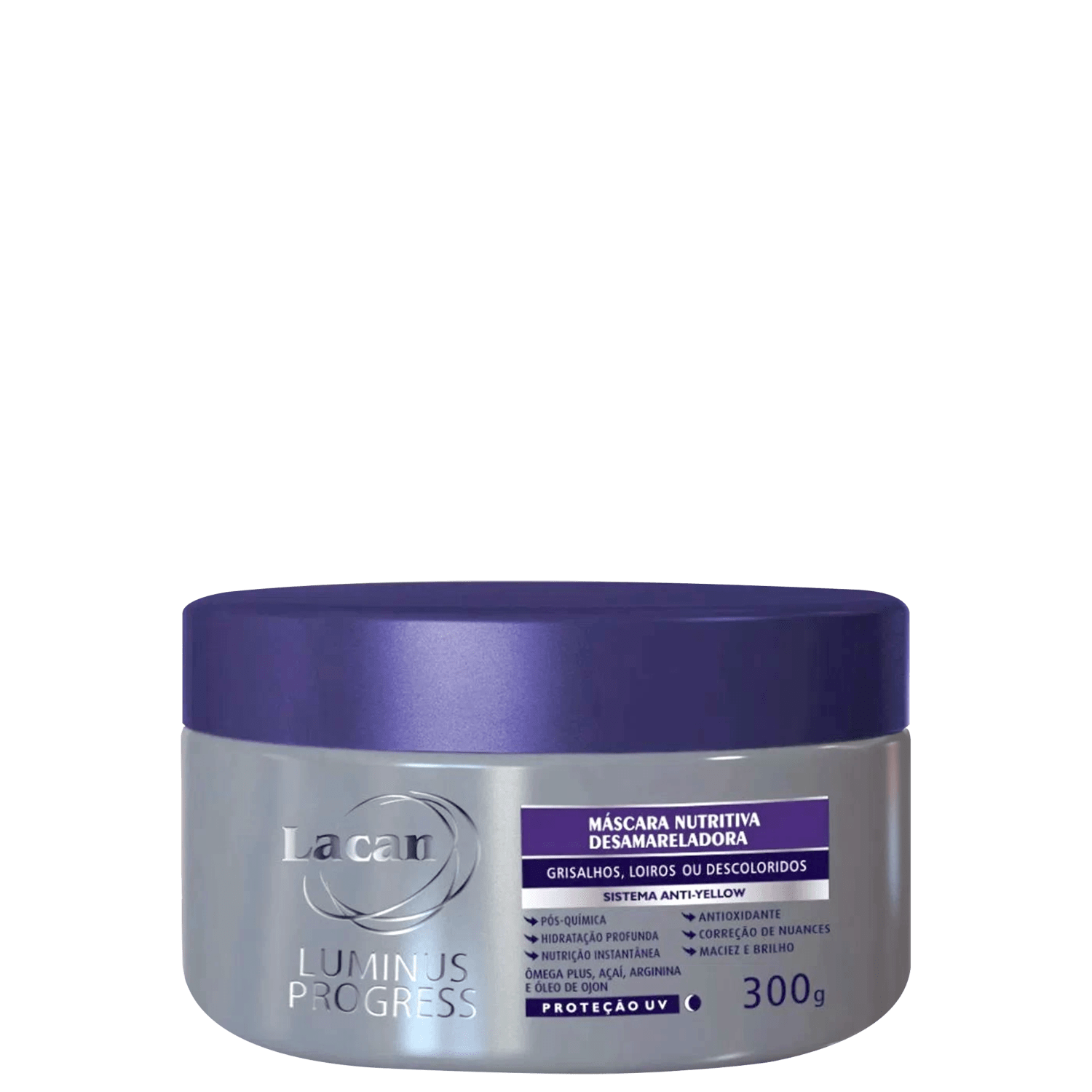 Lacan Luminus Progress Desamareladora - Máscara Capilar 300ml
