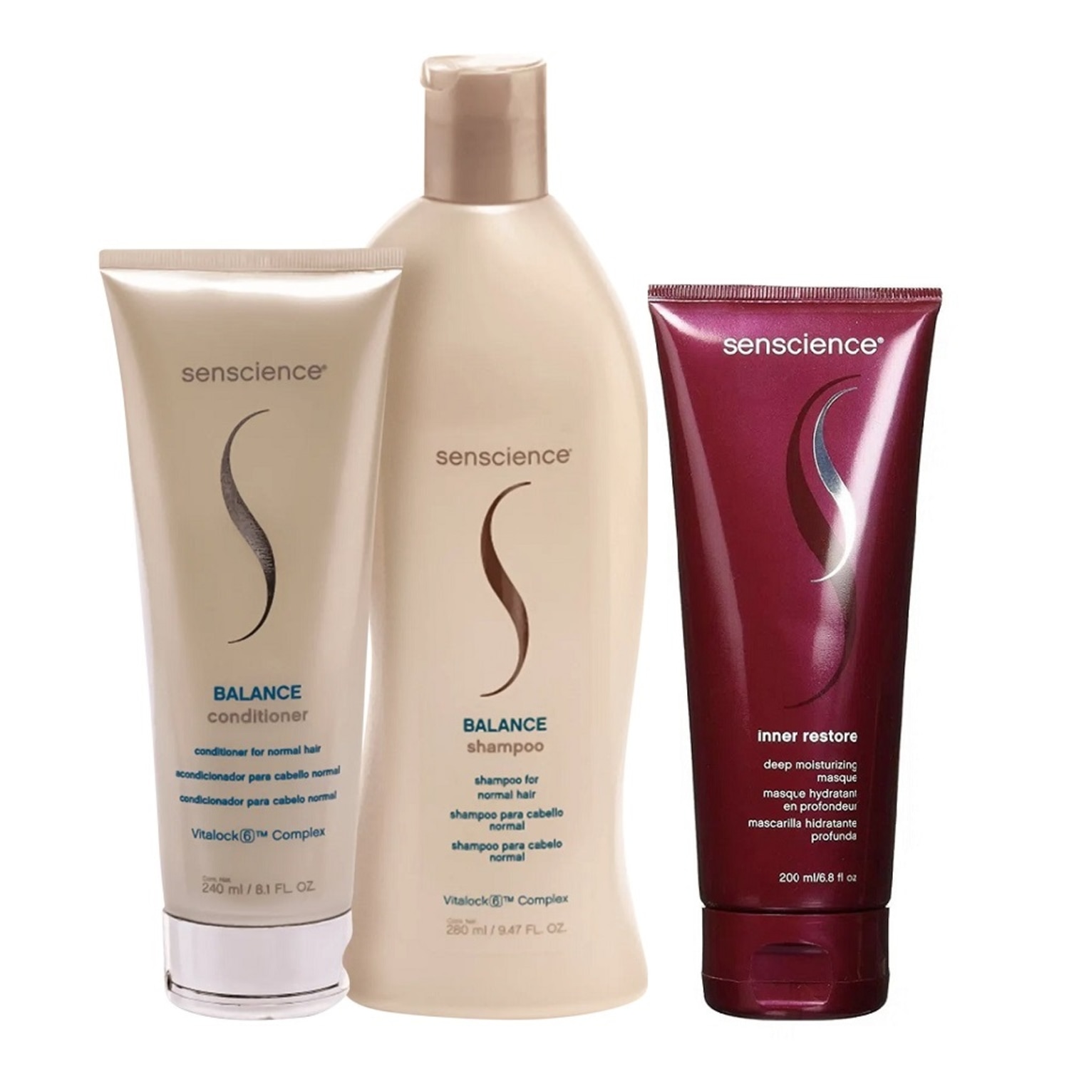 Kit Senscience Balance Basic +  Deep Moisturizing (3 Produtos)