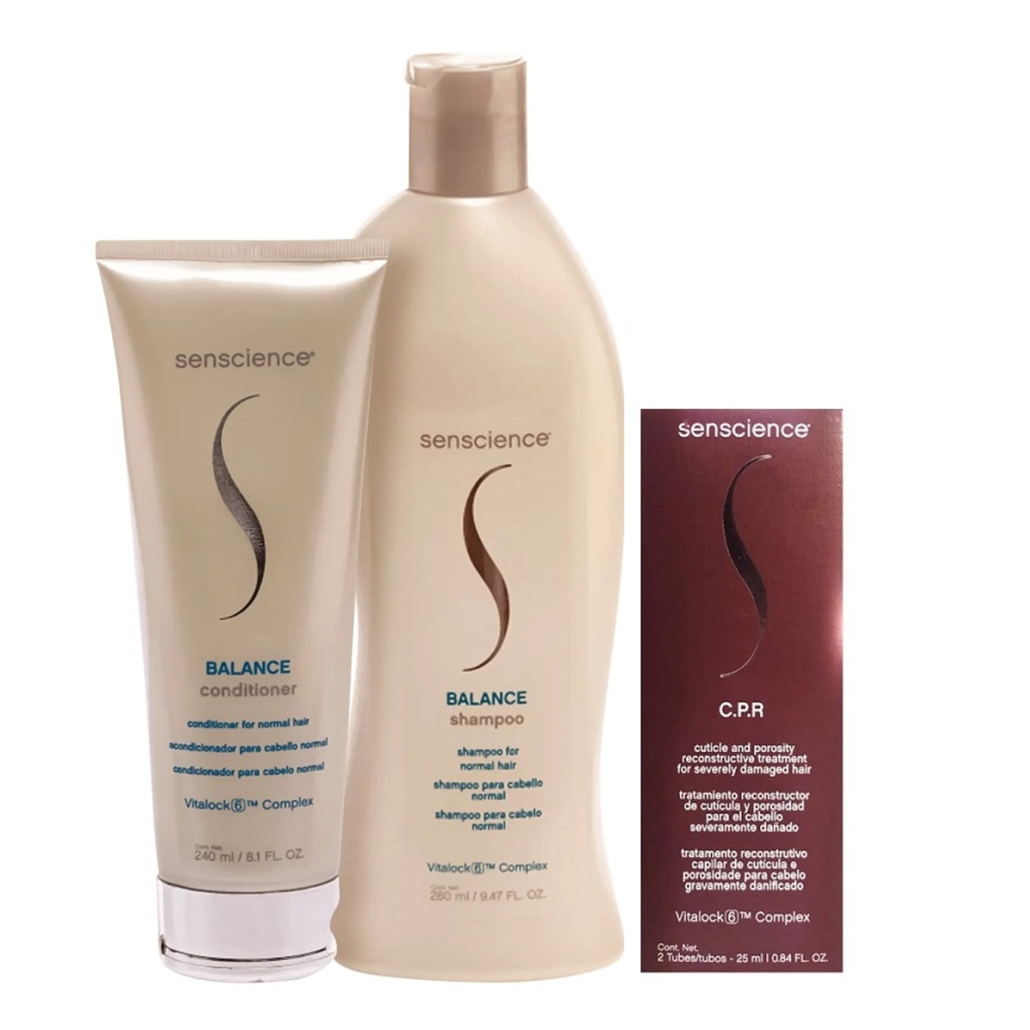 Kit Senscience Balance + Tratamento C.P.R (4 Produtos)