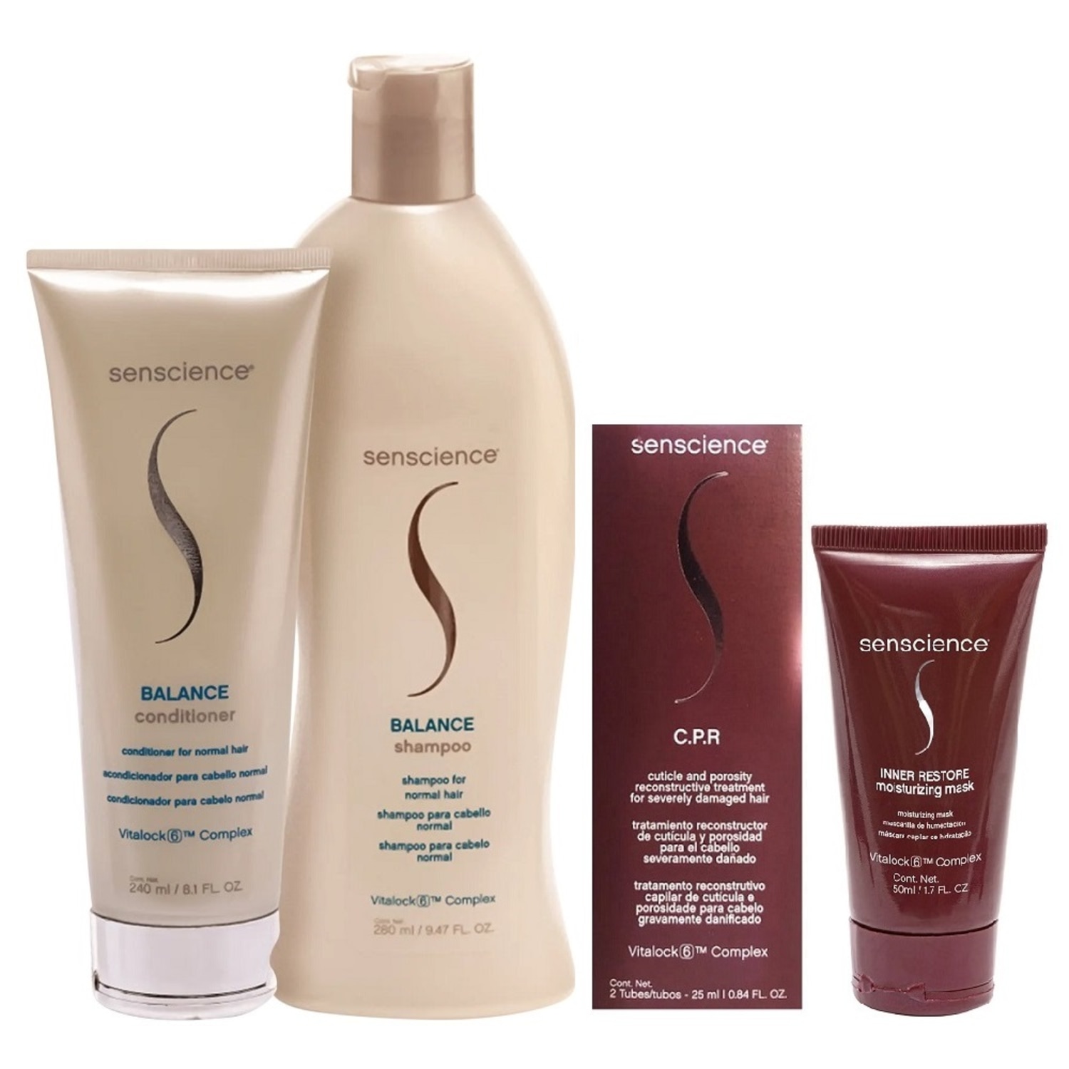 Kit Senscience Balance C.P.R Inner Restore (5 Produtos)