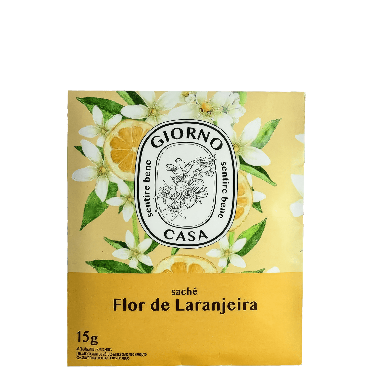 Giorno Casa Sentire Bene Flor de Laranjeira - Sachê Aromatizante de Ambiente 15g