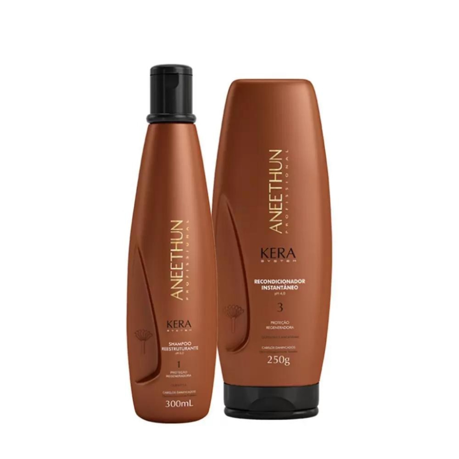 Kit Aneethun Kera System Shampoo & Recondicionador (2 Produtos)