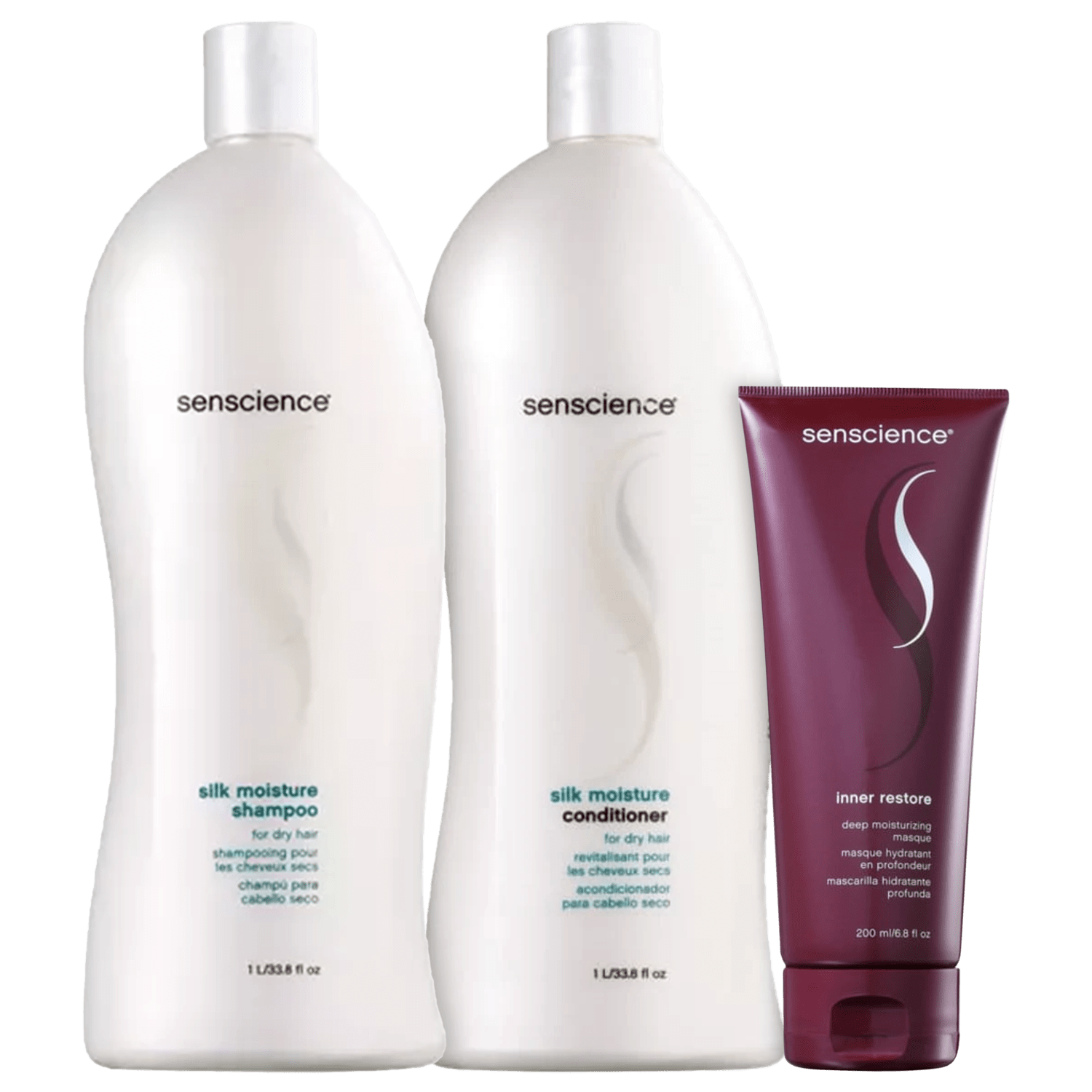 Kit Senscience Silk Moisture Inner Restore Salon Care (3 Produtos)