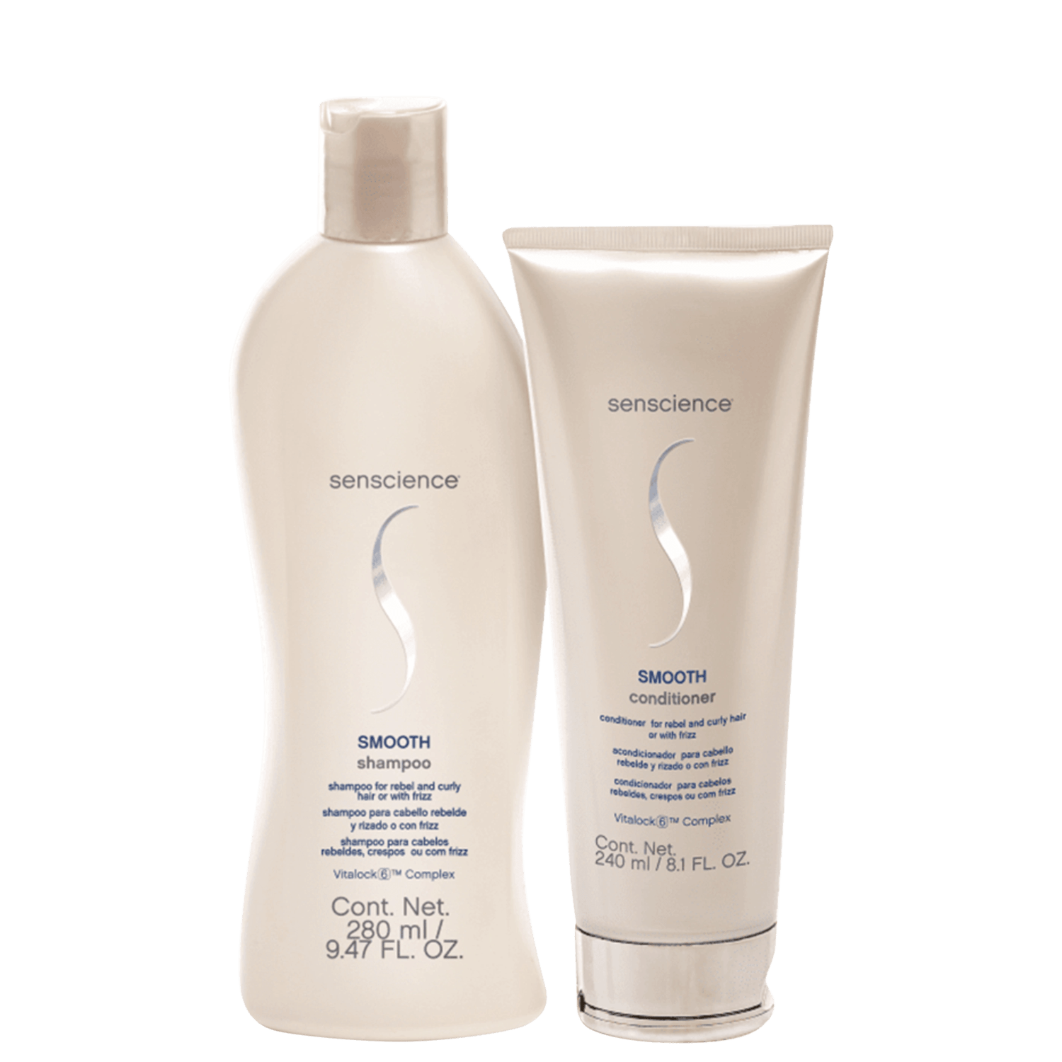 Kit Senscience Smooth Daily Care - Shampoo 280ml + Condicionador 240ml