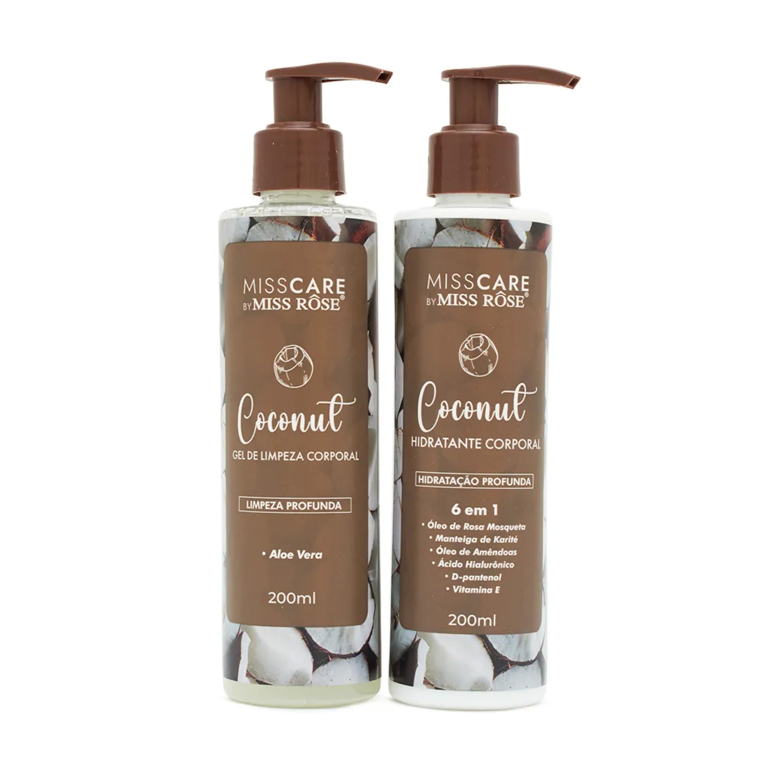 Kit Limpeza E Hidratação Profunda Coconut Linha Frutas Miss Care by Miss Rôse