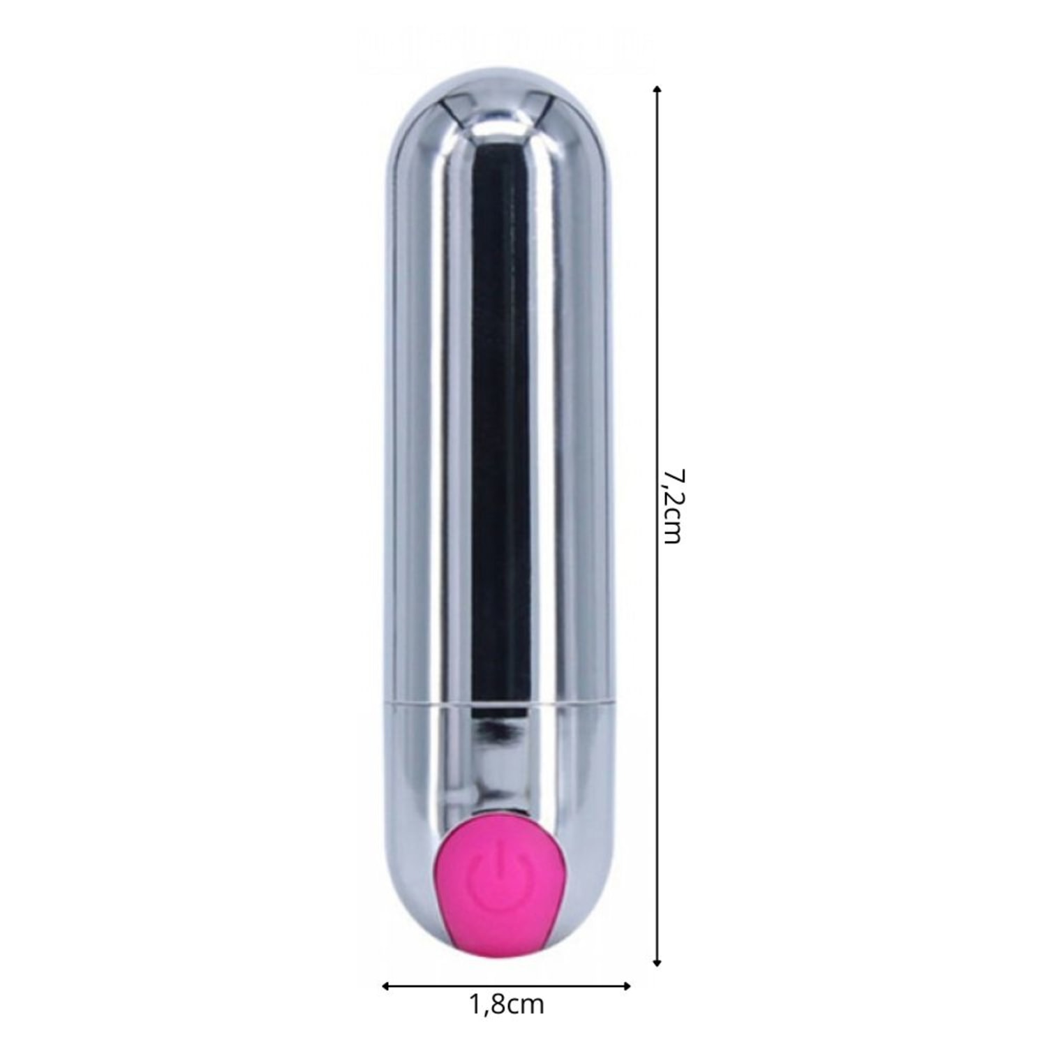Power Bullet Vibrador Recarregável 10 Intensidades YouVibe 7,2cm x 1,8cm Arredondada Portátil Discreto