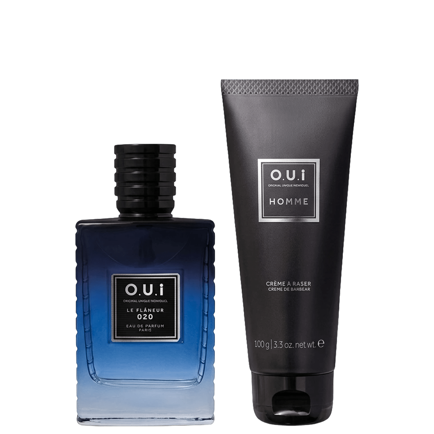 Combo O.U.i: Le Flâneur 020 Eau de Parfum 75ml + Creme de Barbear Homme 100g