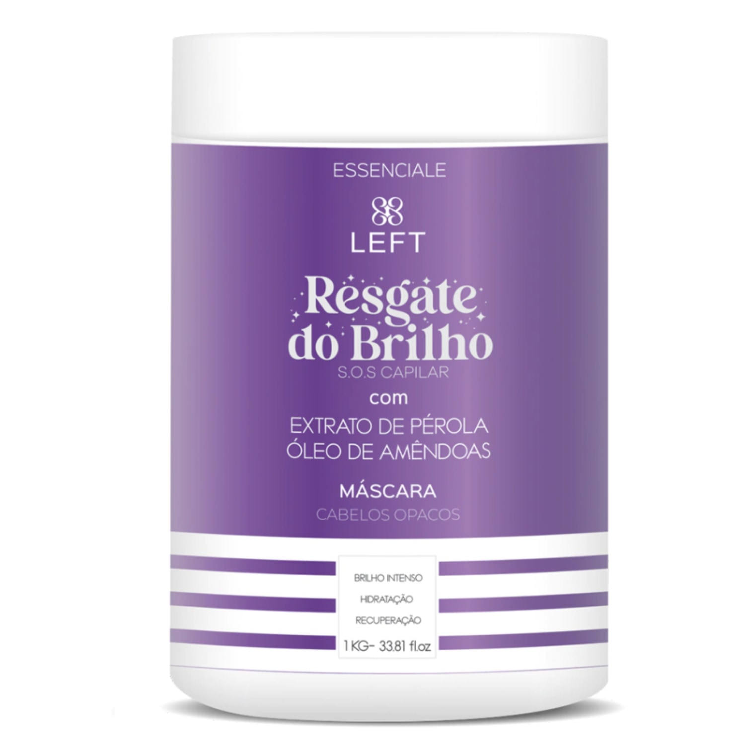 Left Cosméticos Essenciale Resgate do Brilho - Máscara Capilar 1kg