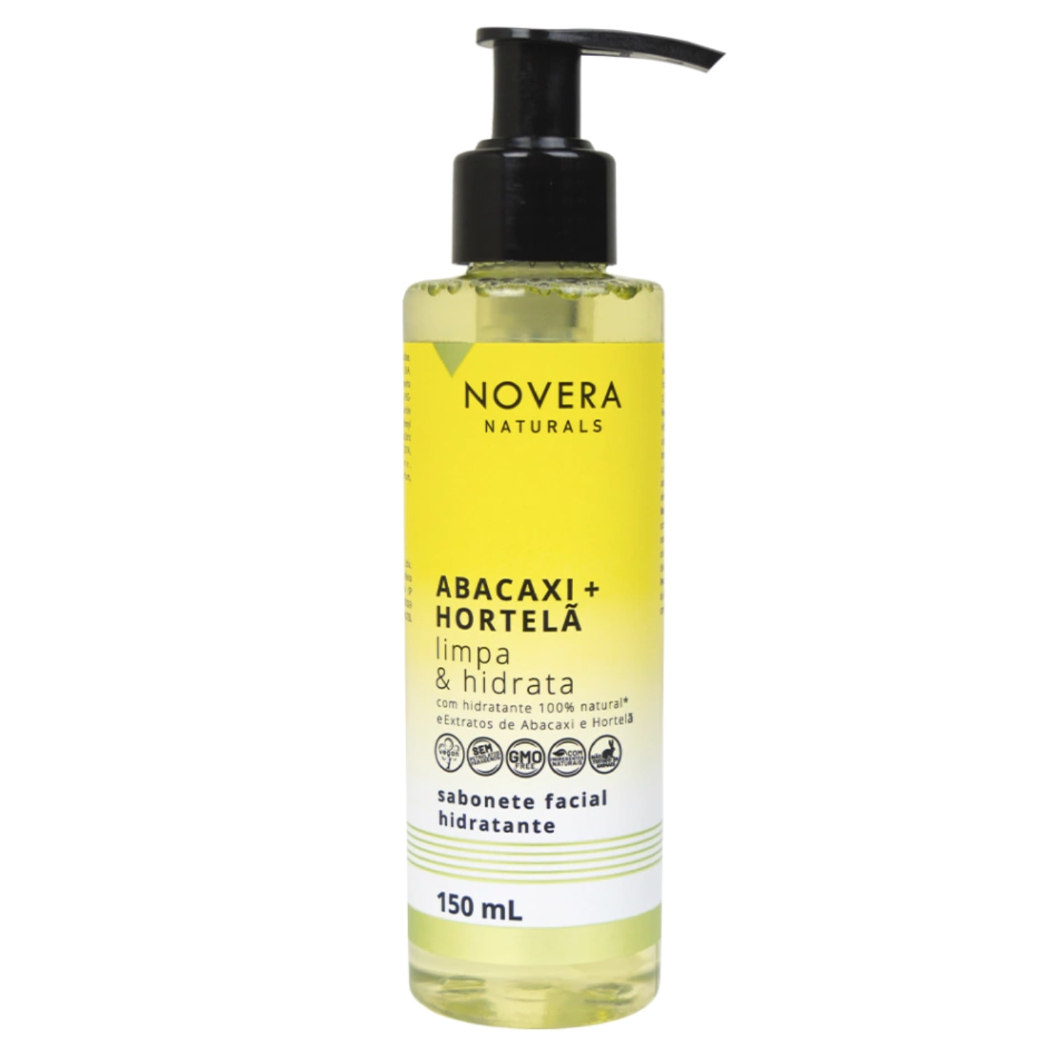 Left Cosméticos Novera Naturals Abacaxi + Hortelã - Sabonete Facial 150ml