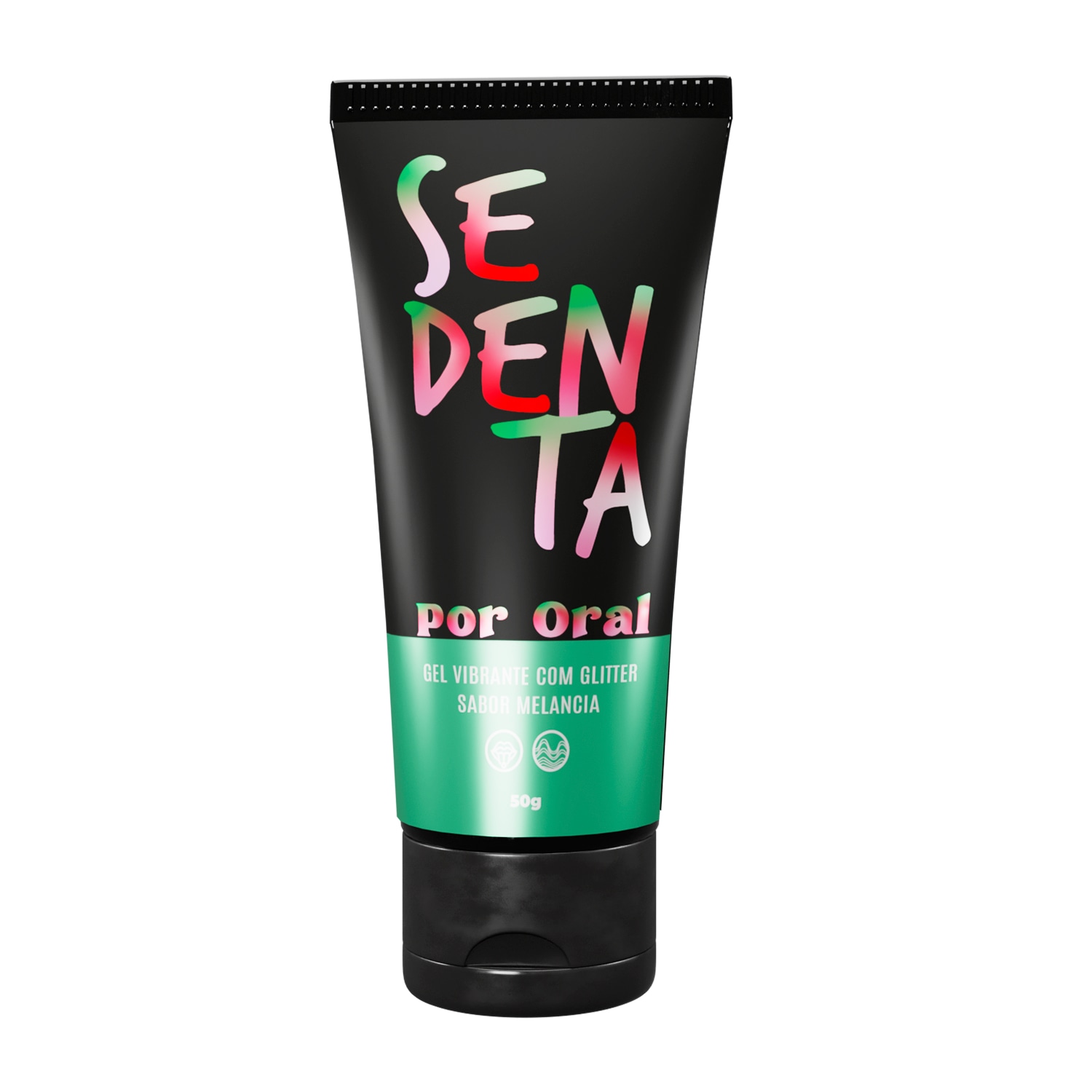 Sedenta Por Oral Sem Açúcar Melancia Vibrador Líquido - Gel Lubrificante Íntimo 50g