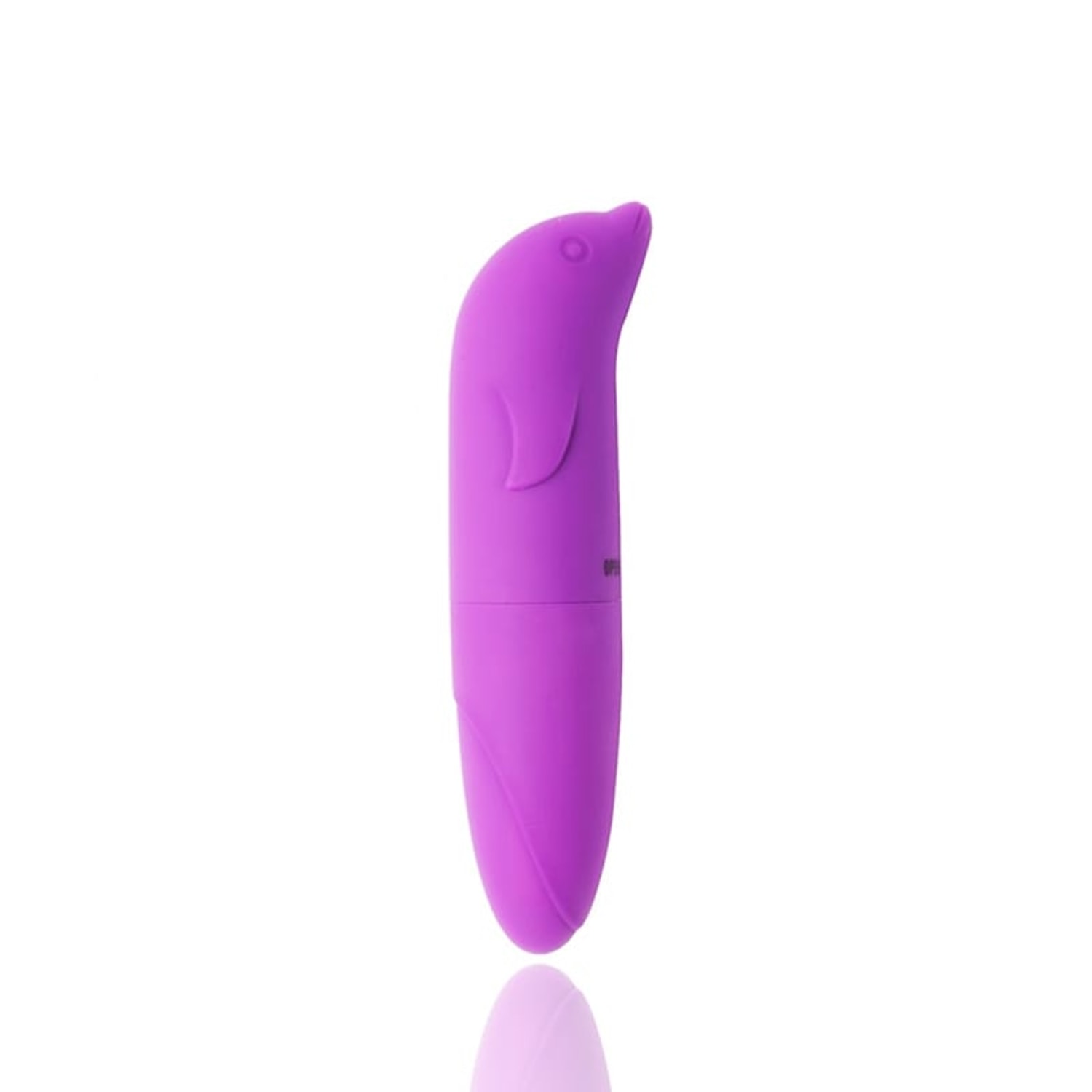 Vibrador Ponto G Aveludado Formato Golfinho Roxo
