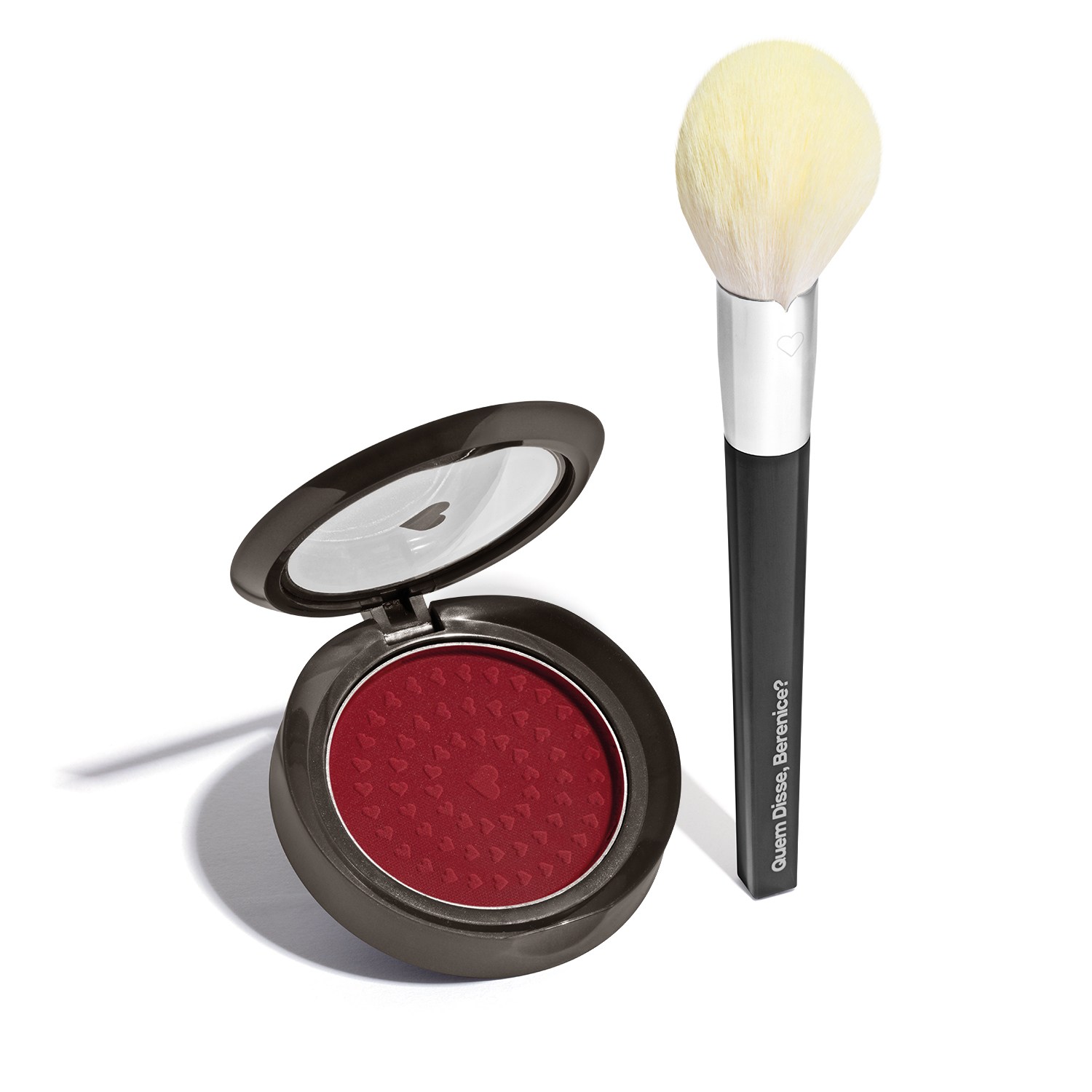 Kit Quem Disse, Berenice? Multi Pó & Blush + Blush Compacto Vermelho Vermetin (2 Produtos)