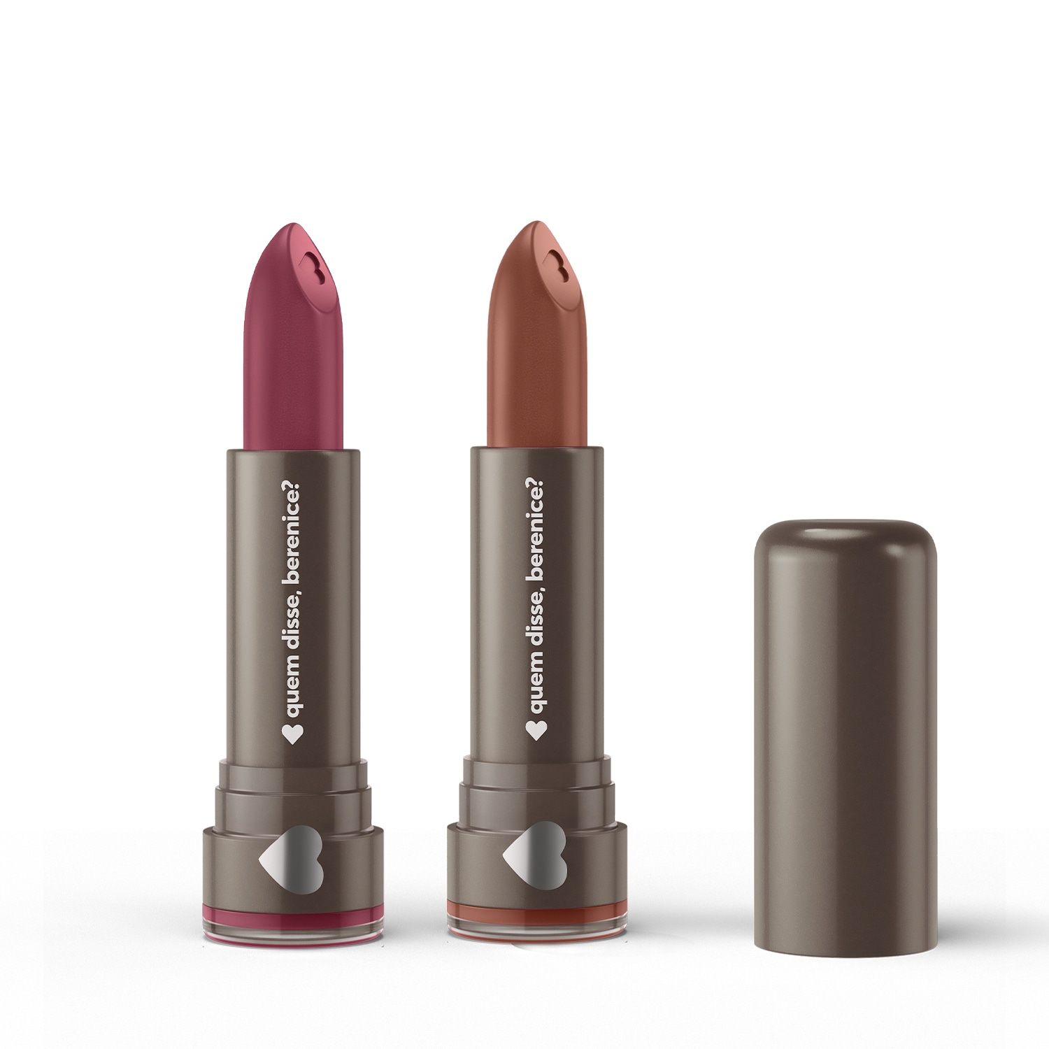 Combo Quem Disse, Berenice? Batons: Hidratante Caramelindo 3,8g + Mate Malvenito 3,8g