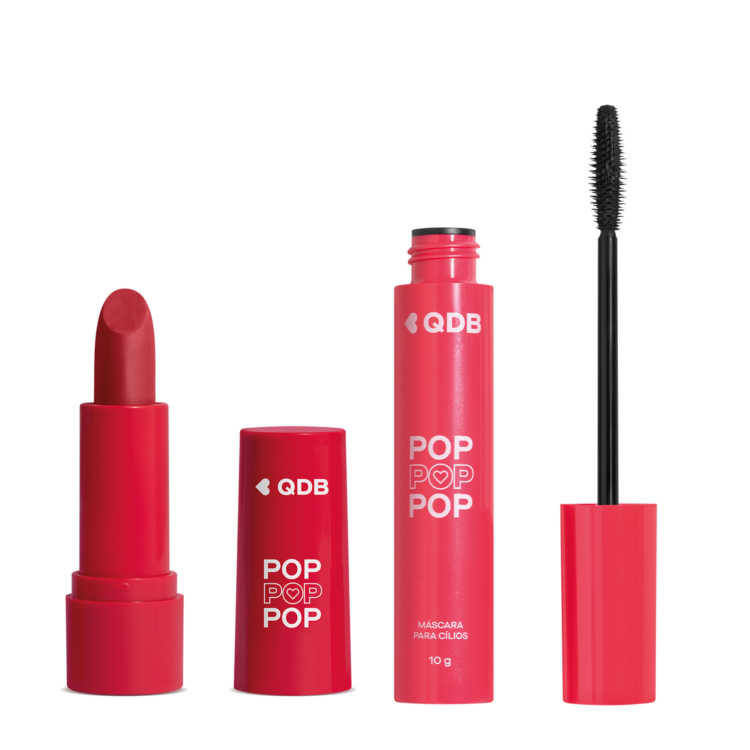 Combo POP Quem Disse, Berenice?: Batom Cremoso Rosa Radiante 3,6g + Máscara de Cílios 10g