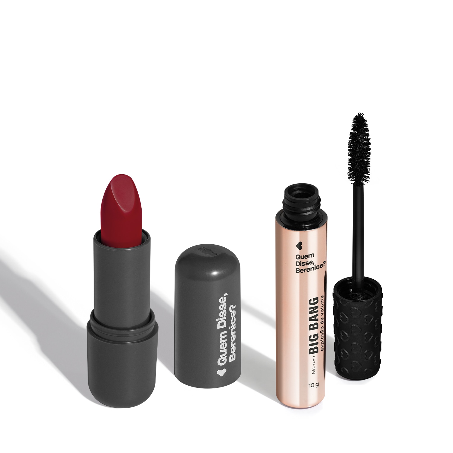 Kit Quem Disse, Berenice? Máscara de Cílios Big Bang + Batom Vermelho (2 Produtos)