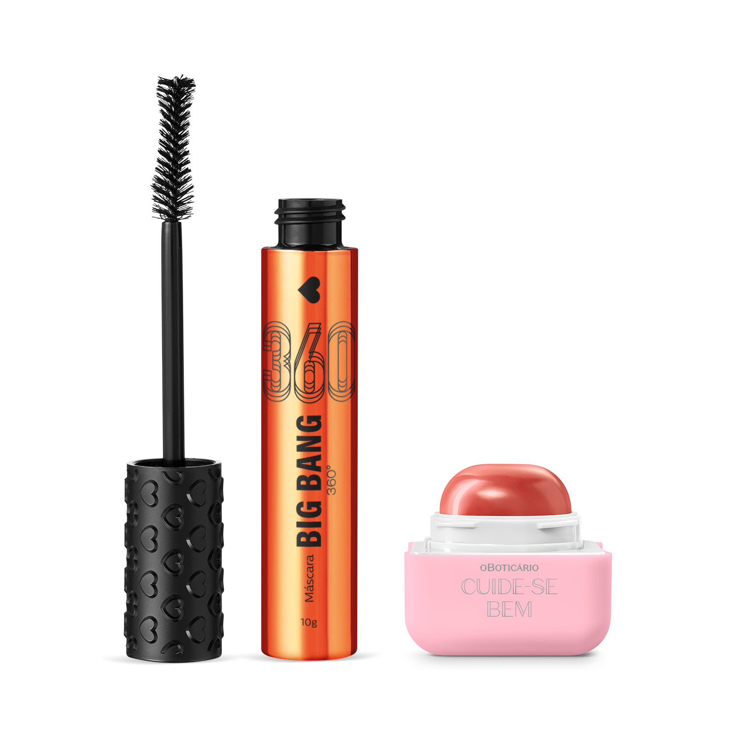 Combo Quem Disse, Berenice?: Máscara de Cílios Preta 10g + Hidratante Labial Rosa 6,2g