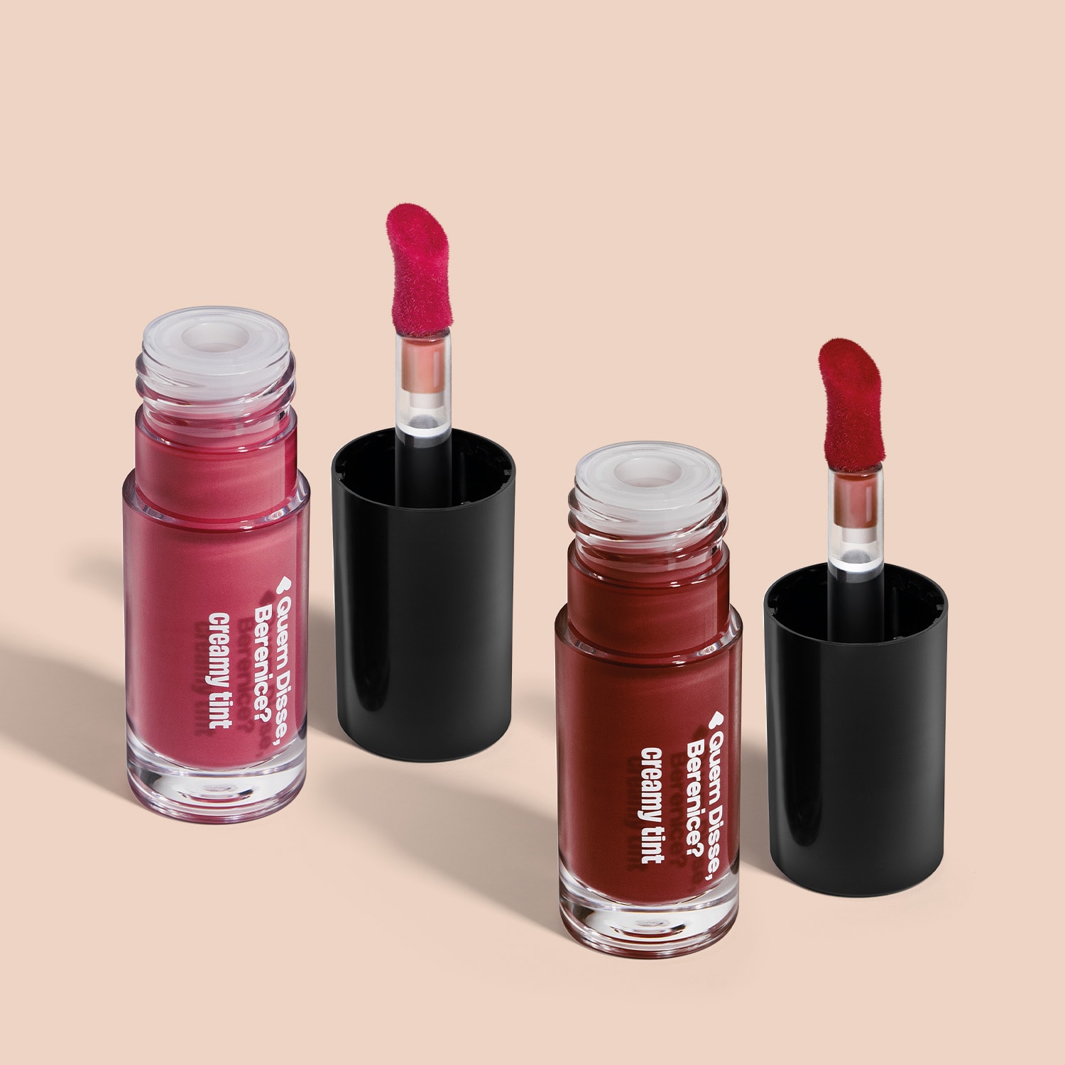 Combo Gloss Labial Creamy Tint: Vermelho Cereja Profundo 4ml + Rosa Pêssego Rosado 4ml > Combo Gloss Labial Creamy Tint: Vermelho Cereja Profundo 4ml + Rosa Pêssego Rosado 4ml