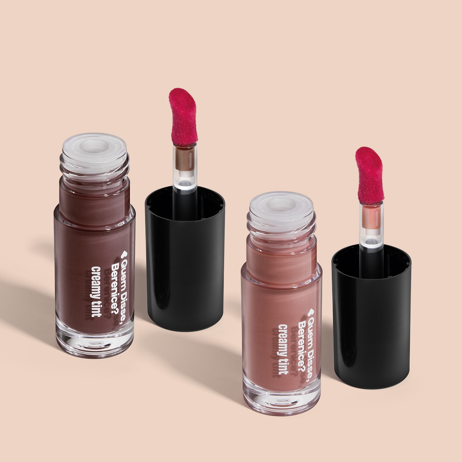 Combo Gloss Labial Creamy Tint: Marrom Intenso 4ml + Avelâ Rosado 4ml > Combo Gloss Labial Creamy Tint: Marrom Intenso 4ml + Avelâ Rosado 4ml