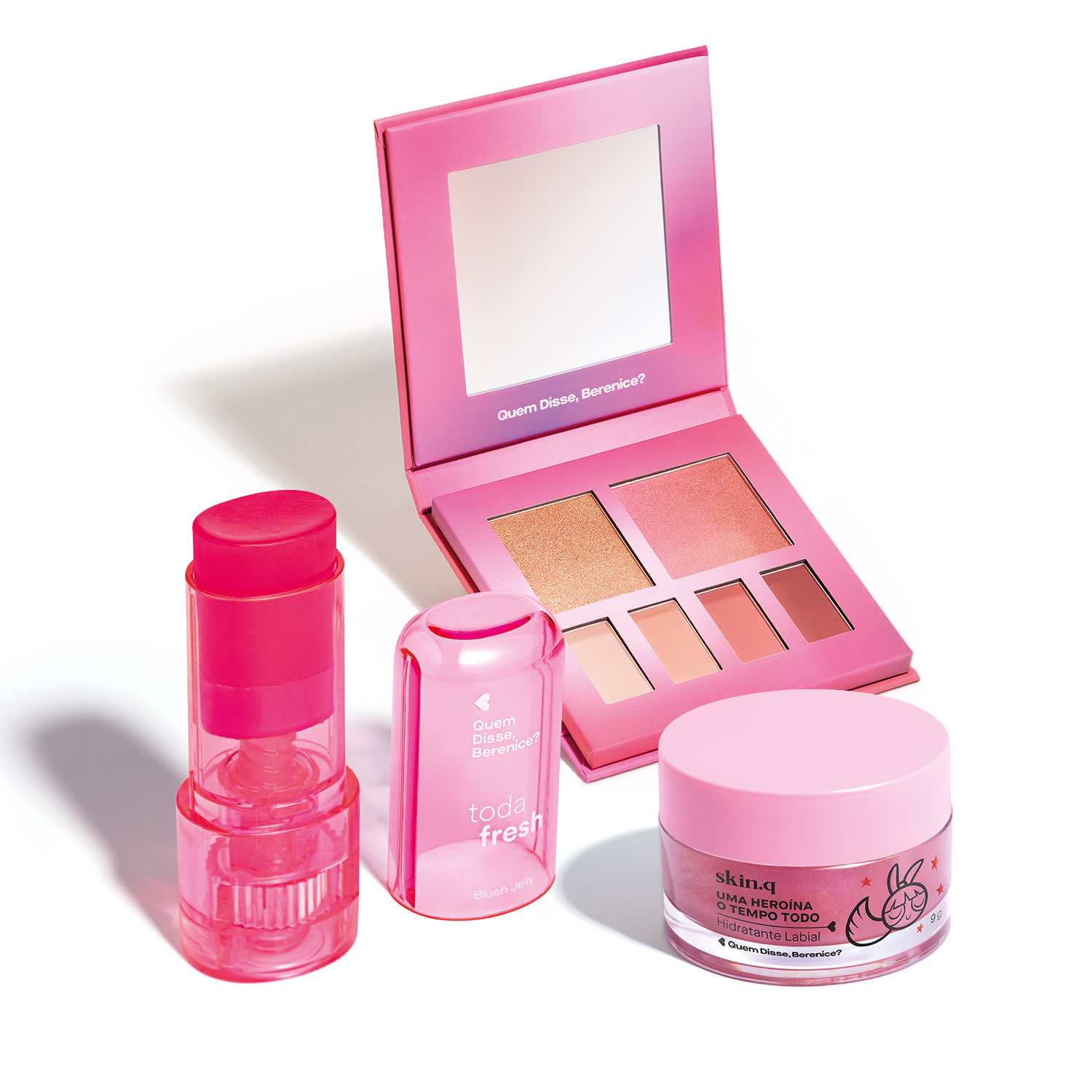 Kit Quem Disse, Berenice? Make Rosa Multifuncional (3 Produtos)