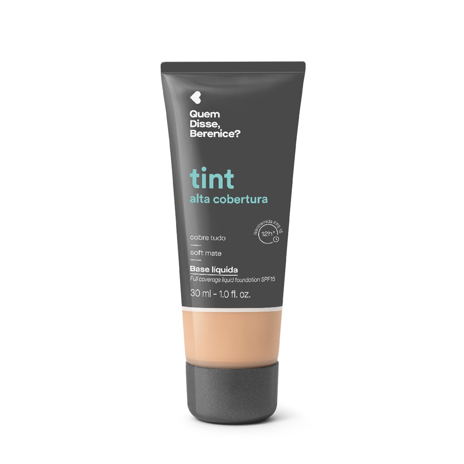 Base Líquida Tint Alta Cobertura Cor 185F Quem Disse, Berenice? 30ml > Base Líquida Tint Alta Cobertura Cor 185F Quem Disse, Berenice? 30ml